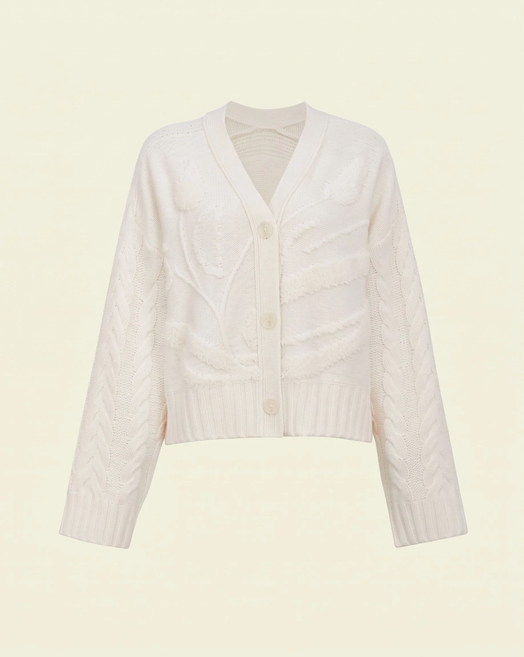 Textured Wool Cardigan - Image 5