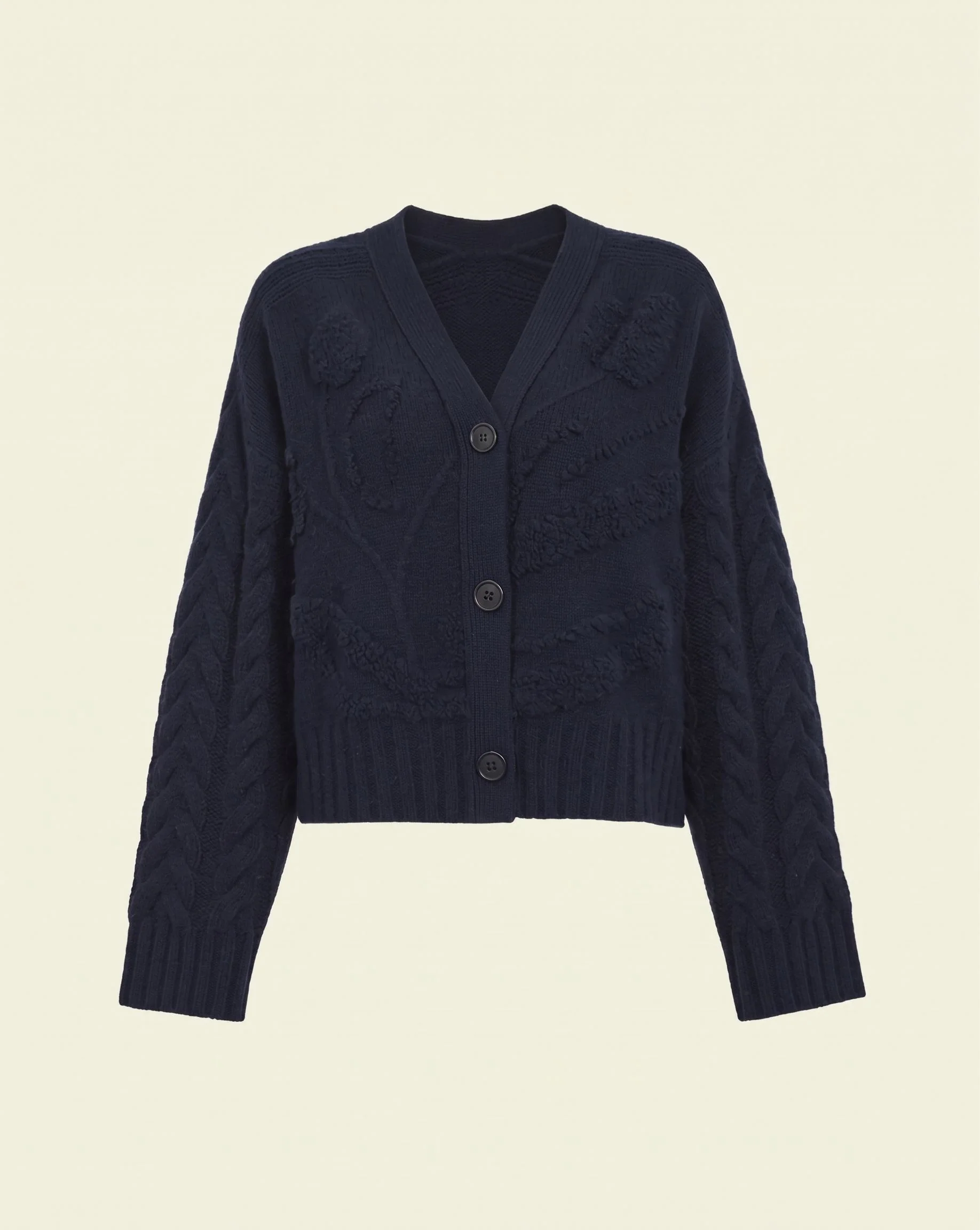 Textured Wool Cardigan - Image 6