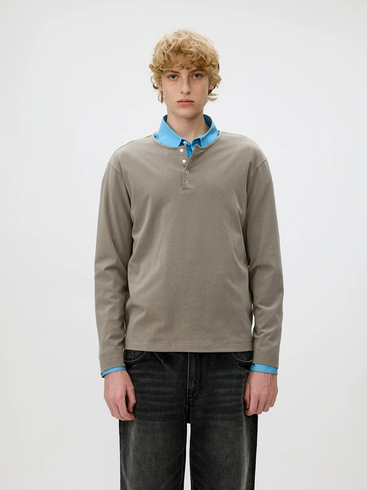 Thermal Henley Long-Sleeve Tee