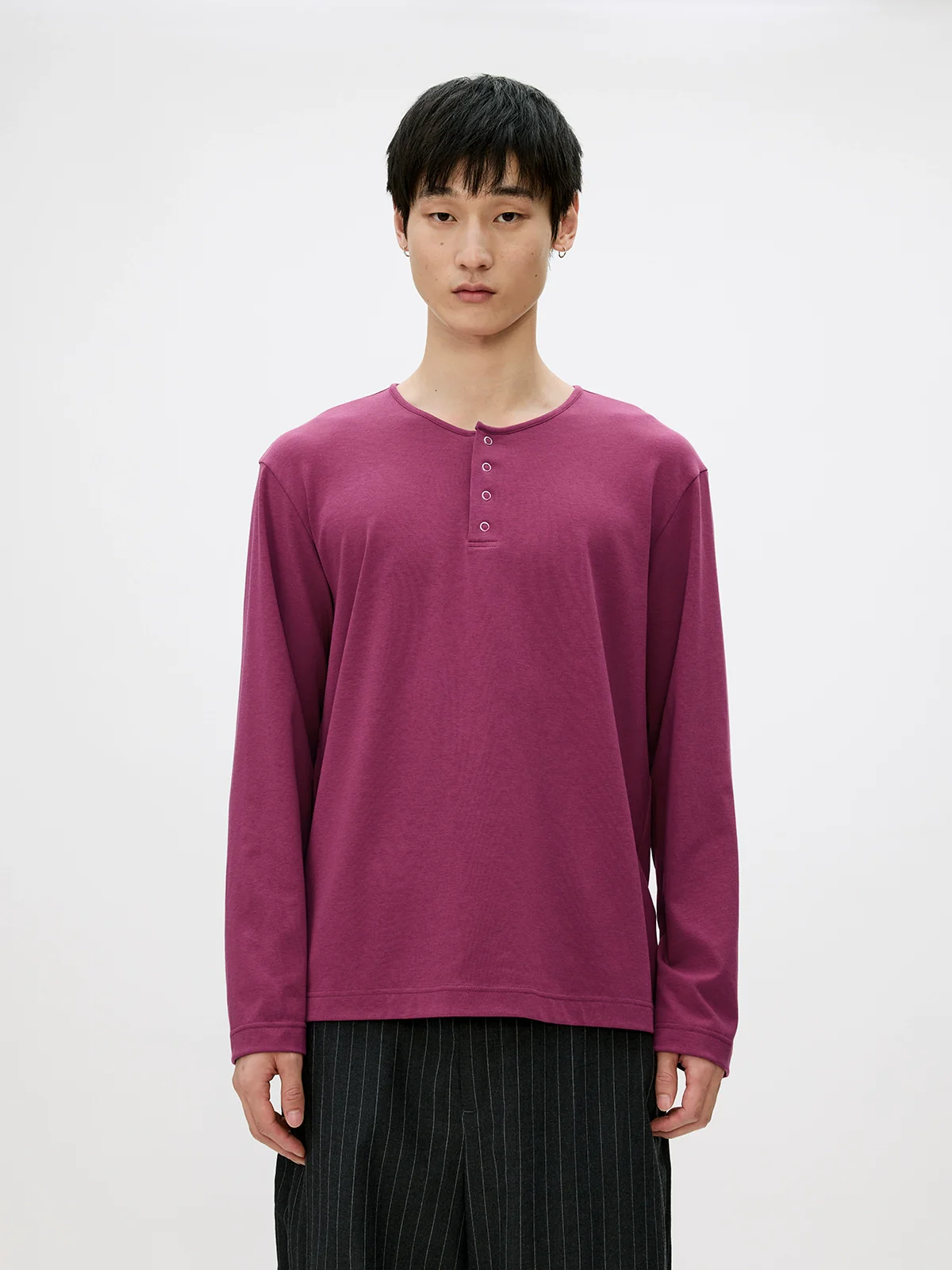 Thermal Henley Long-Sleeve Tee - Image 2