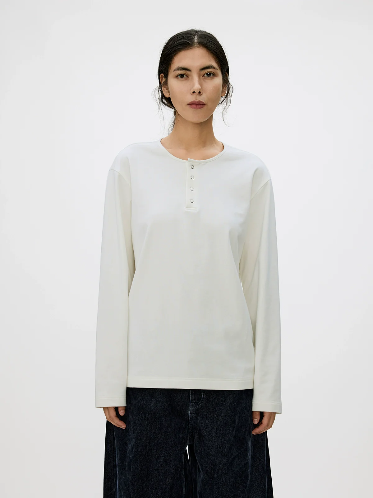 Thermal Henley Long-Sleeve Tee - Image 6