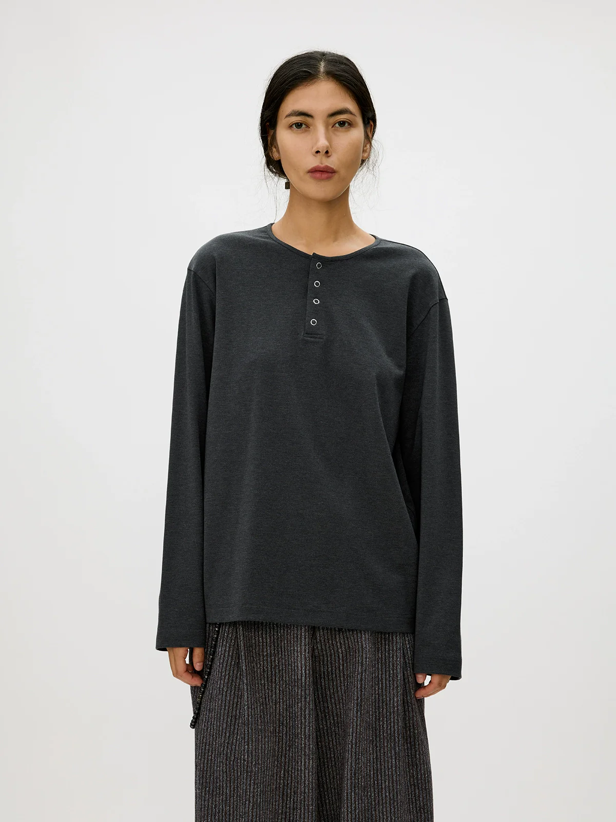 Thermal Henley Long-Sleeve Tee - Image 7