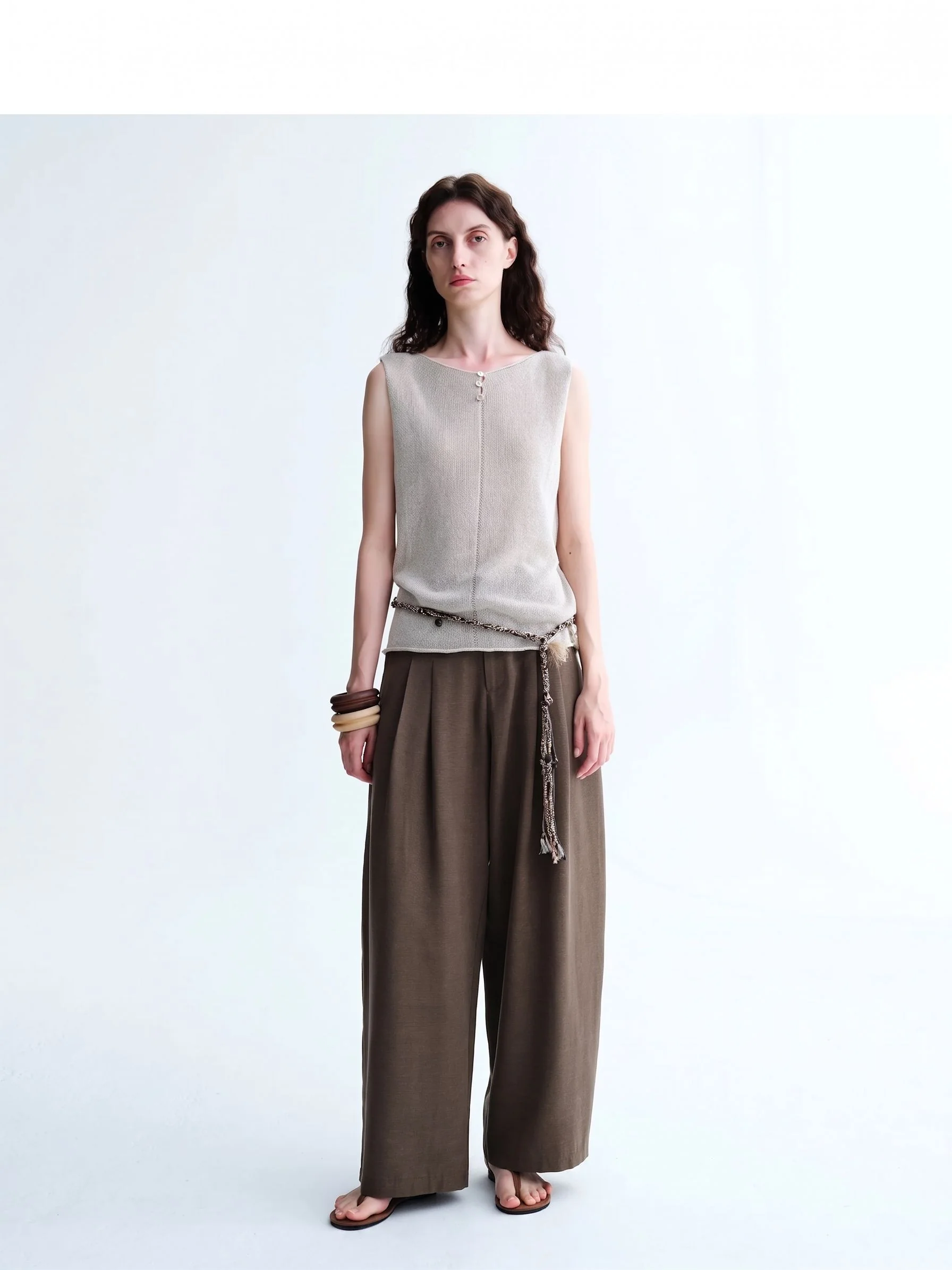 Three-Button Knit Shell - Image 5