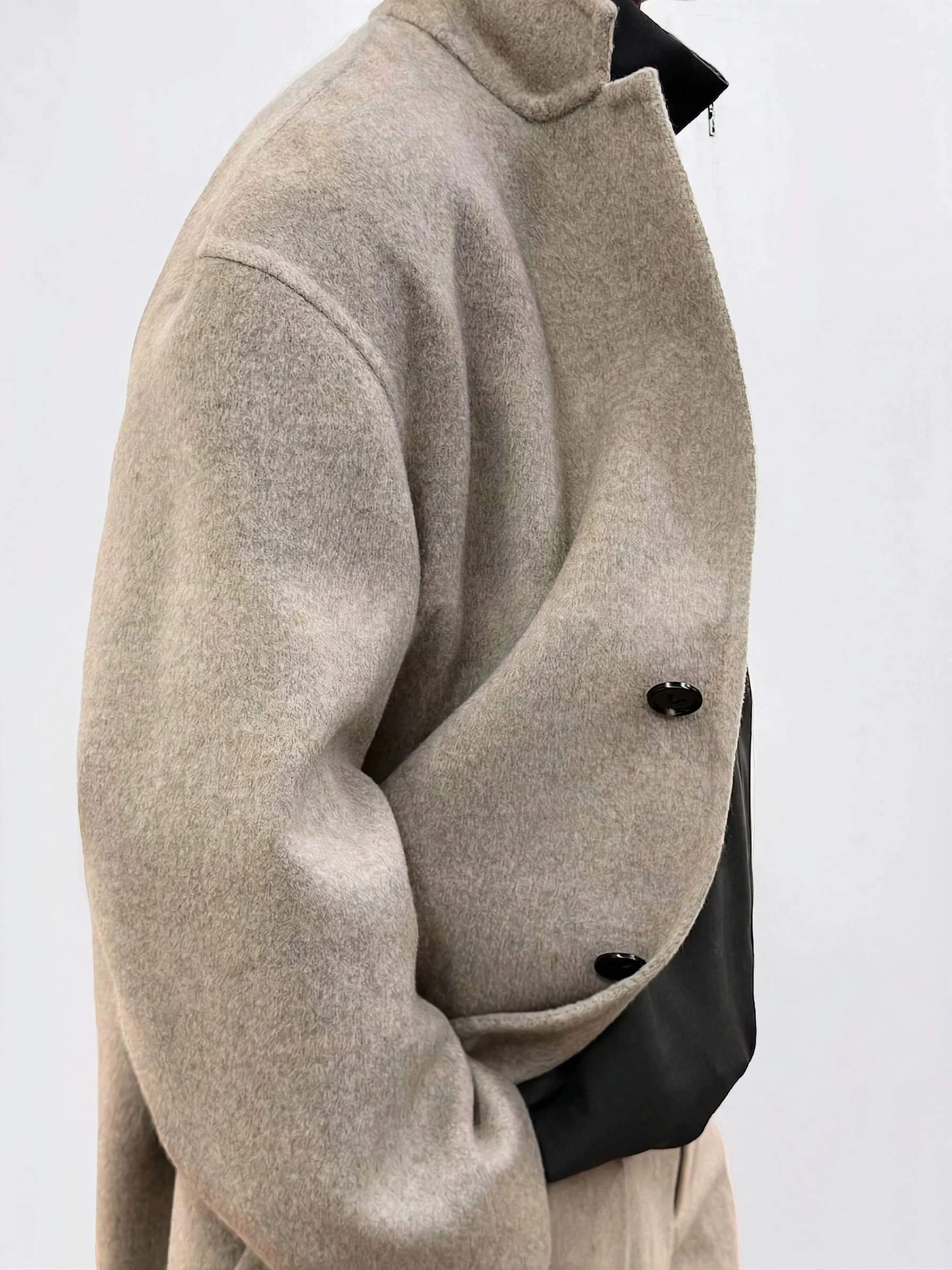 Three-Button Merino Coat - Image 4