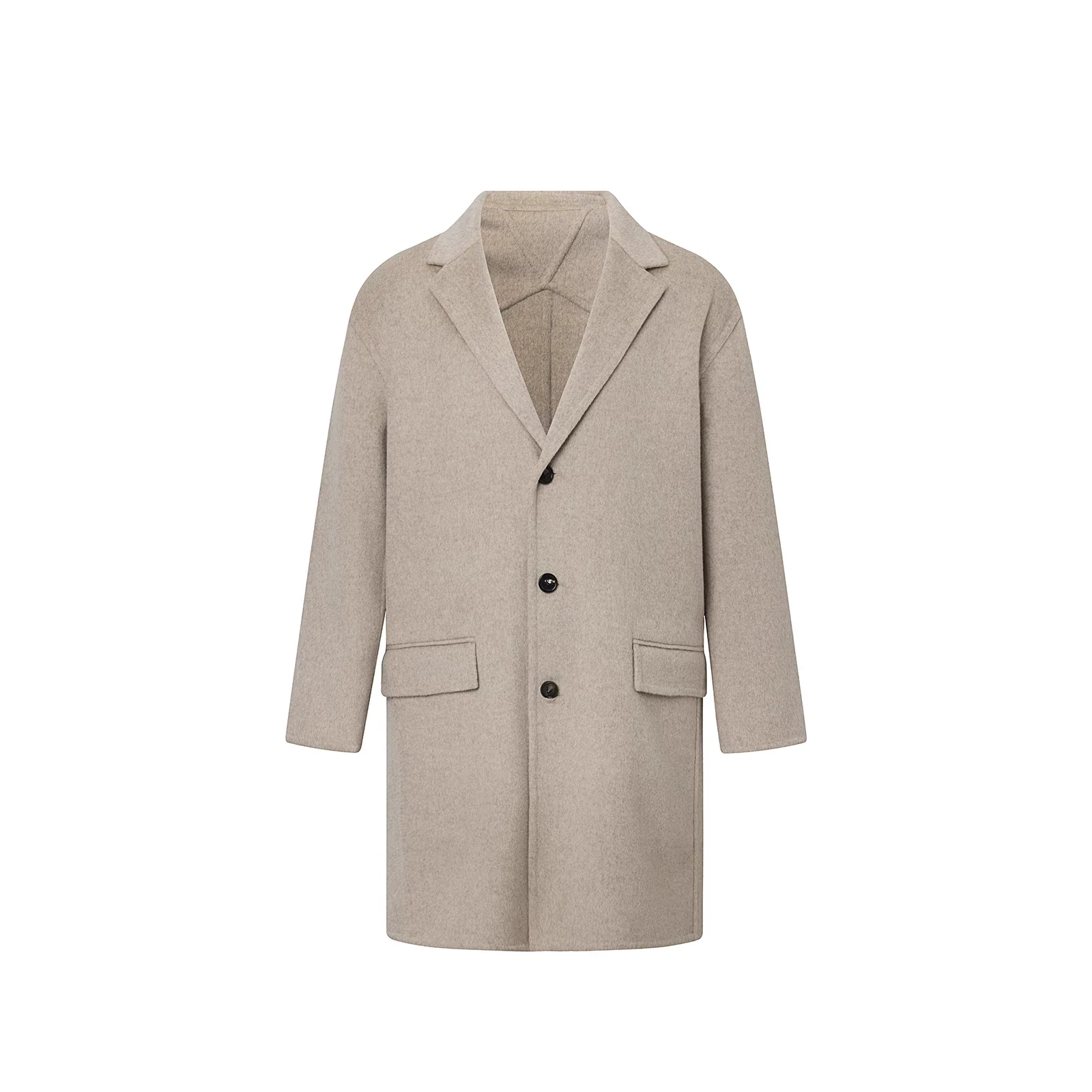 Three-Button Merino Coat - Image 5