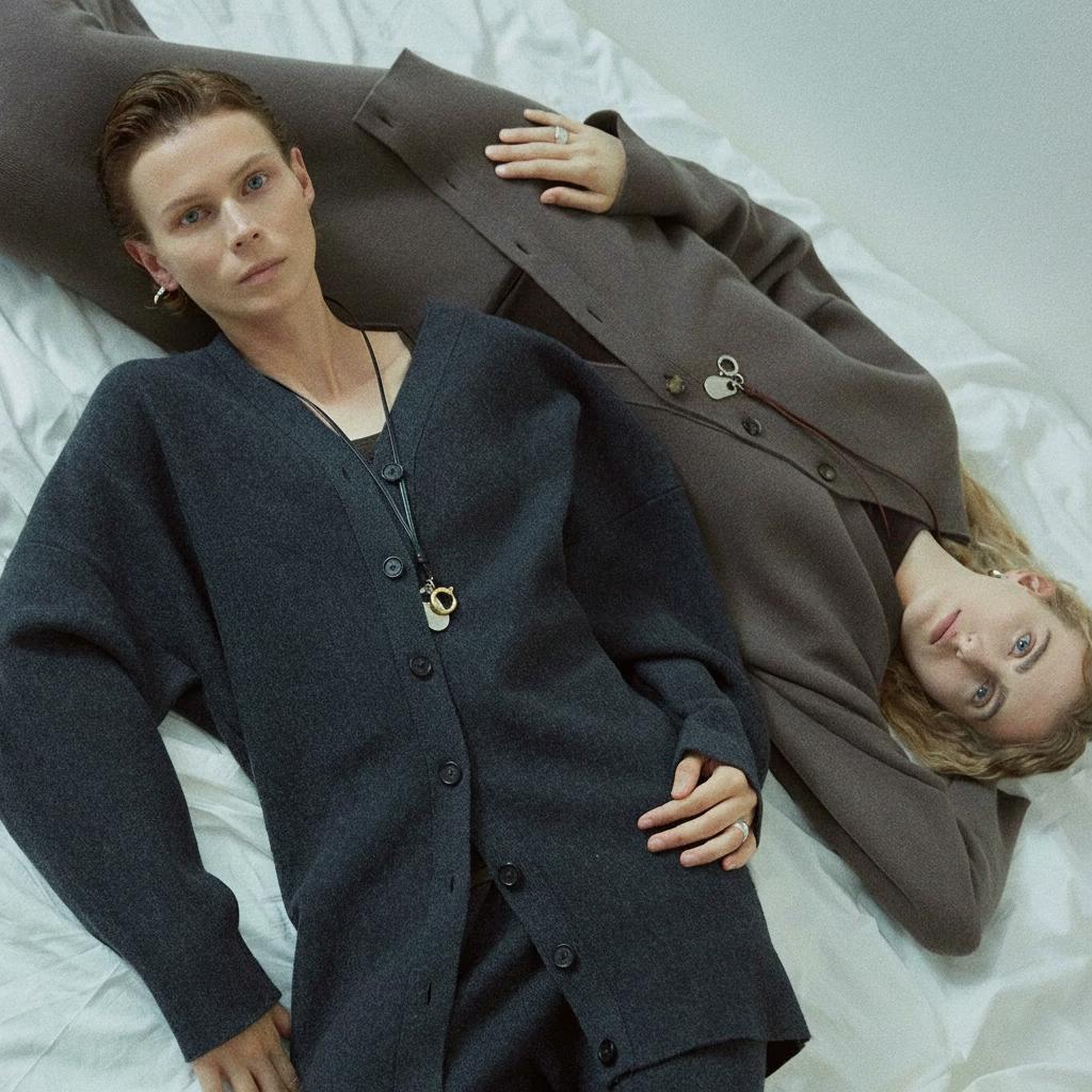 Three-Piece Cashmere Wool Ensemble - Image 10