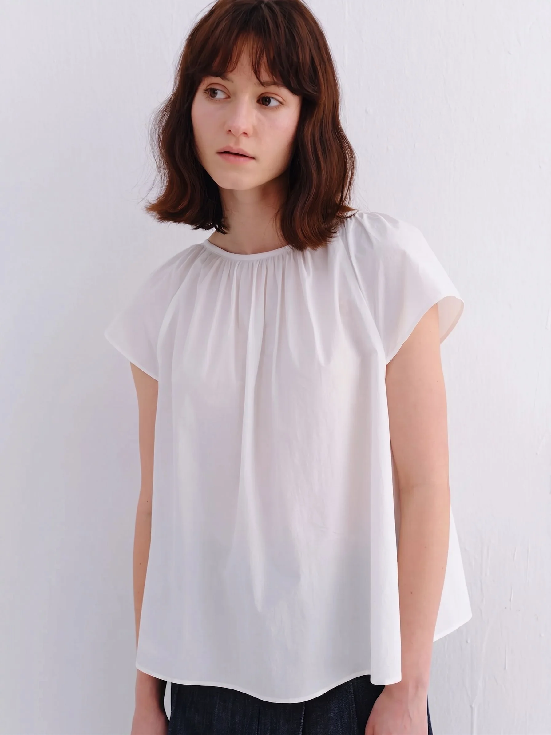Tie-Back Swing Blouse