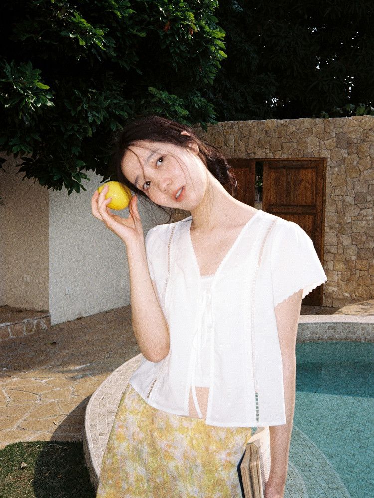 Tie Front Blouse - Image 4