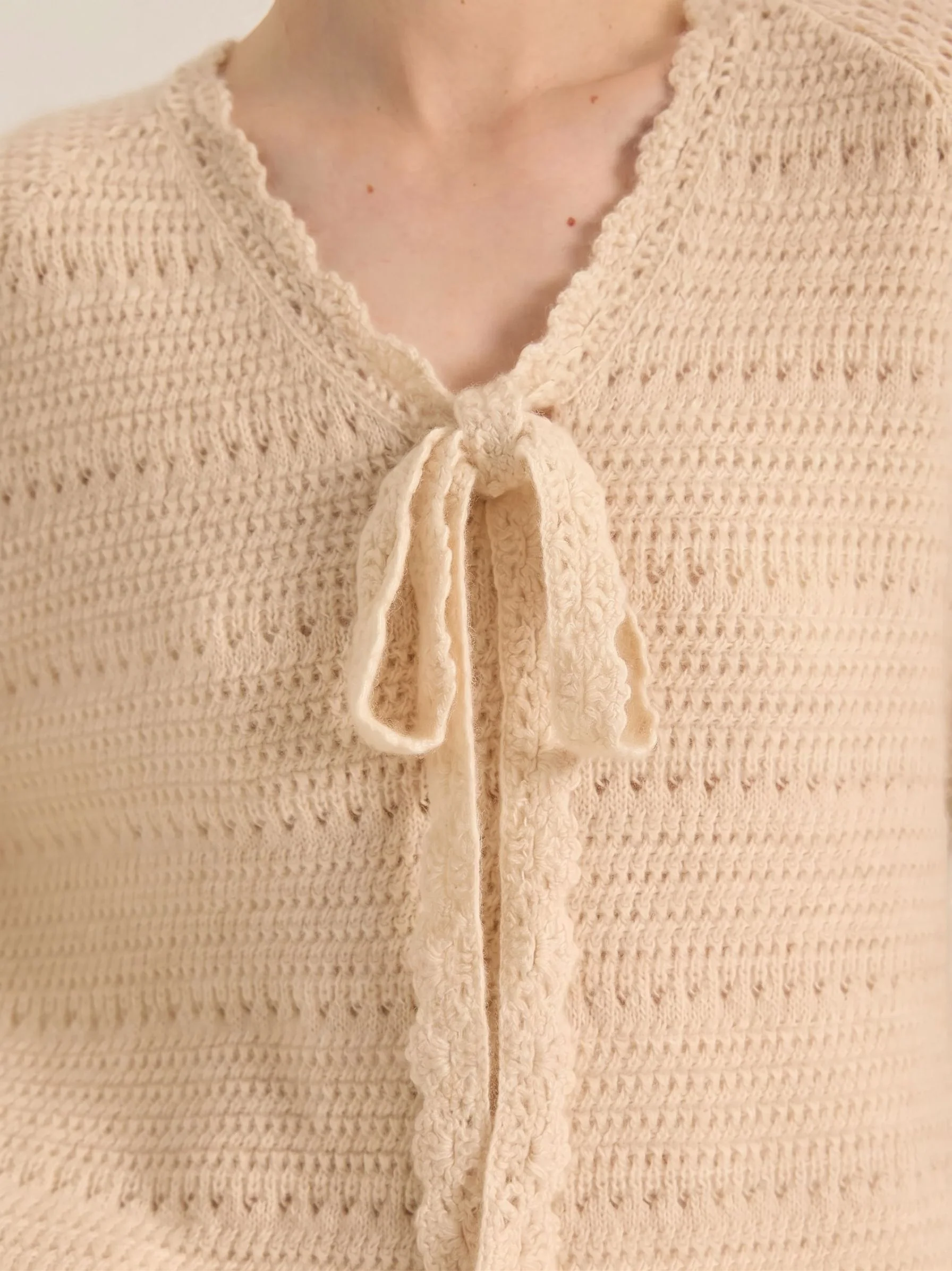 Tie-Front Cashmere Sweater - Image 5