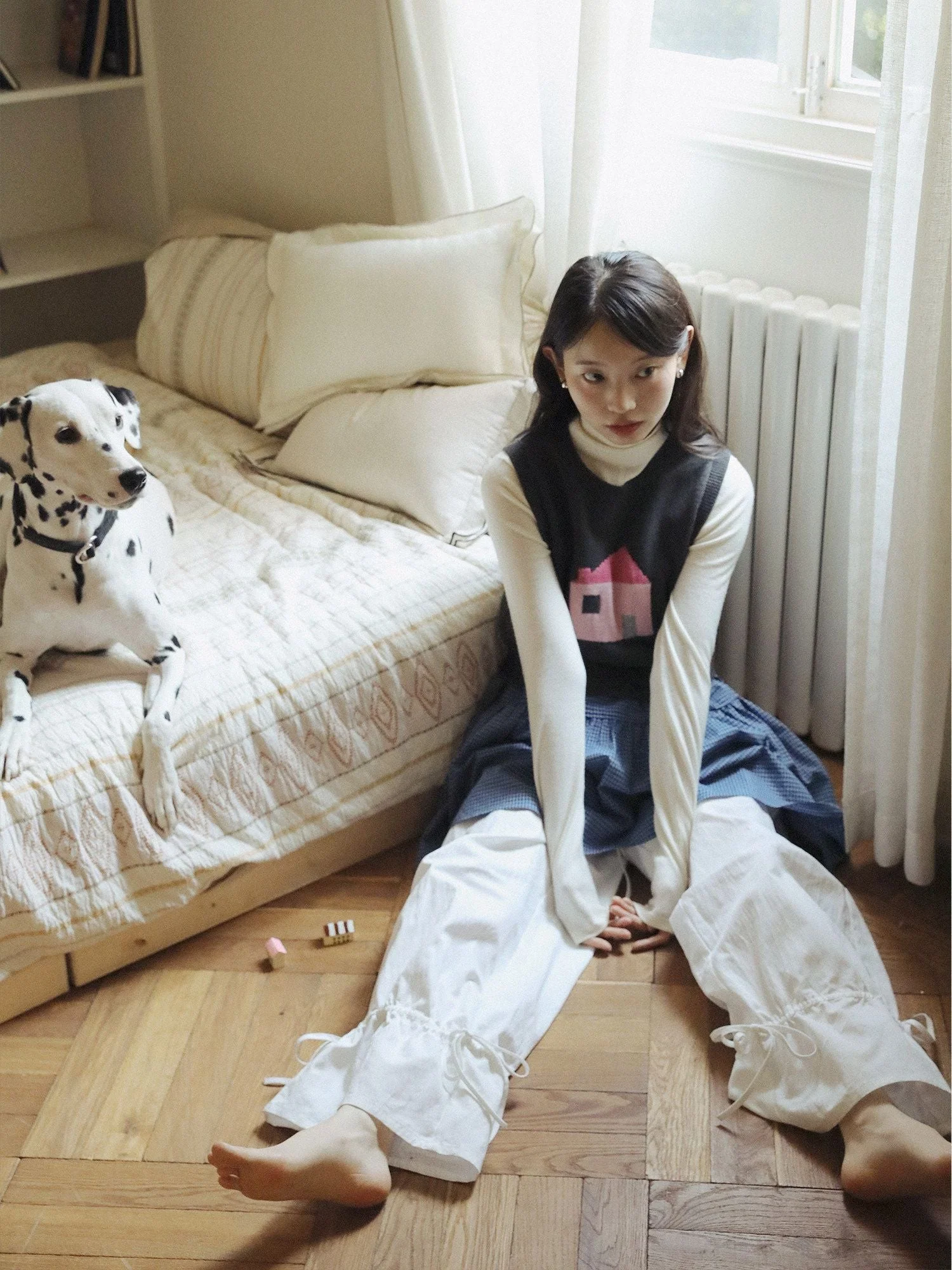 Tie Hem Pants - Image 3