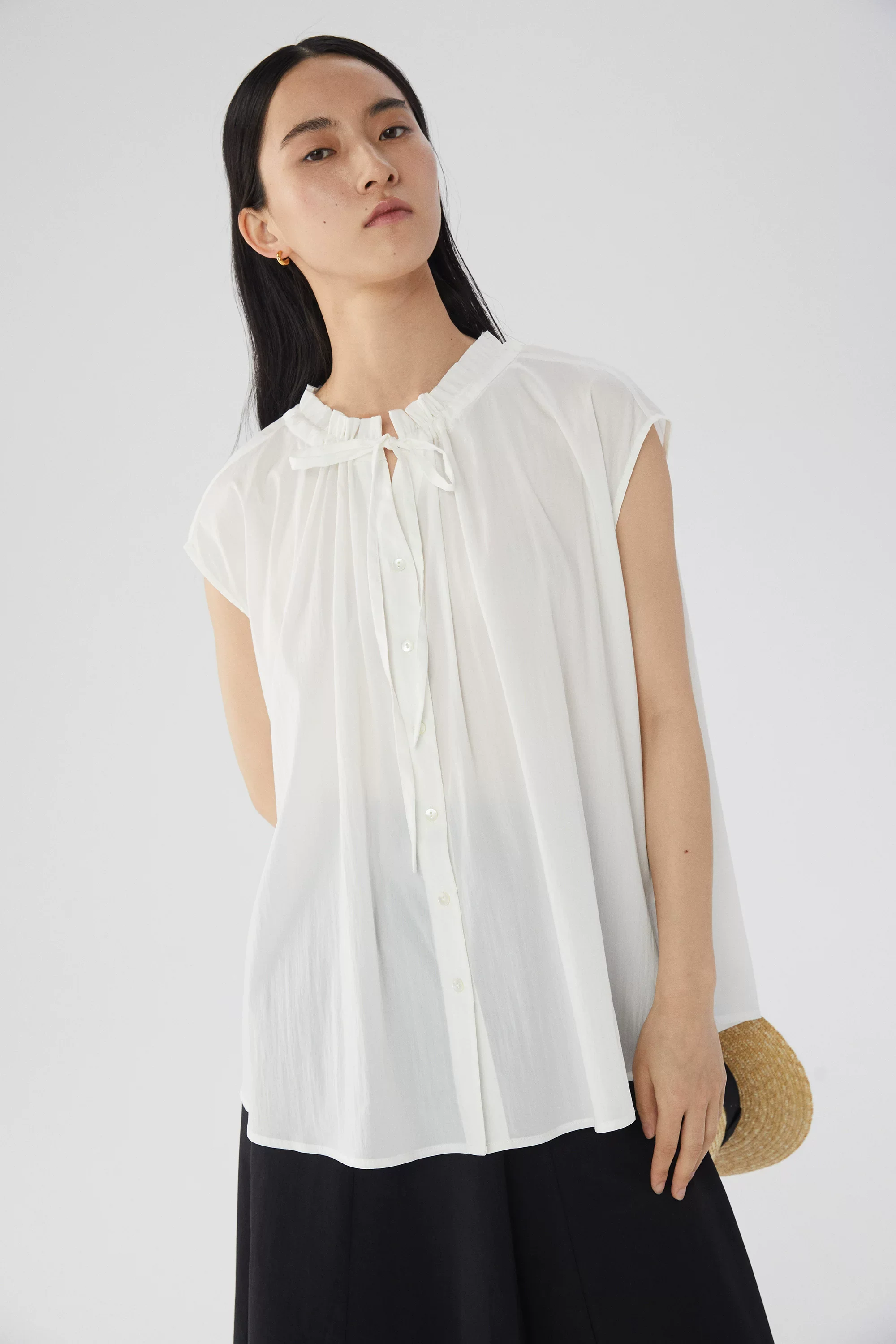 Tie Neck Blouse - Image 5