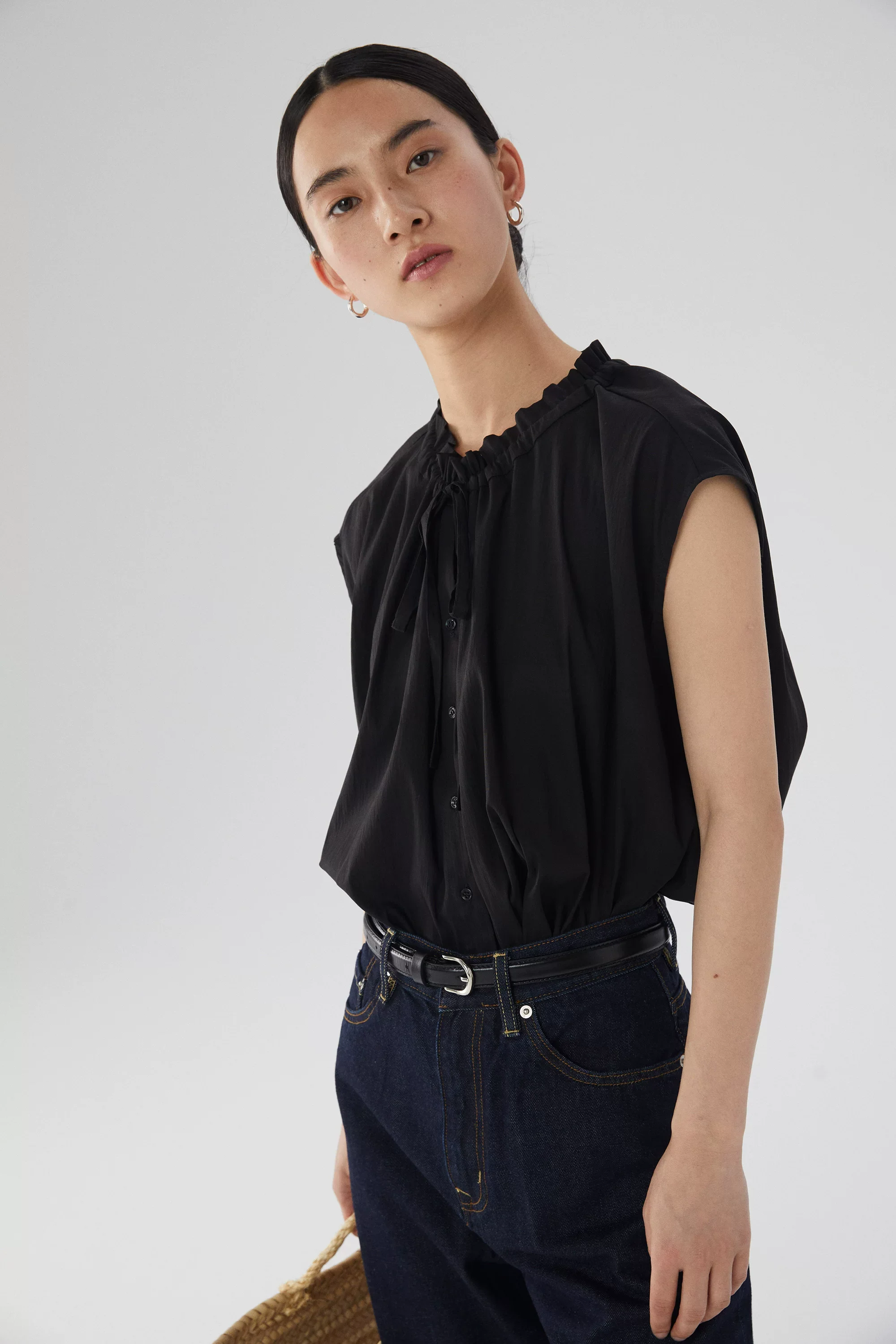 Tie Neck Blouse - Image 7