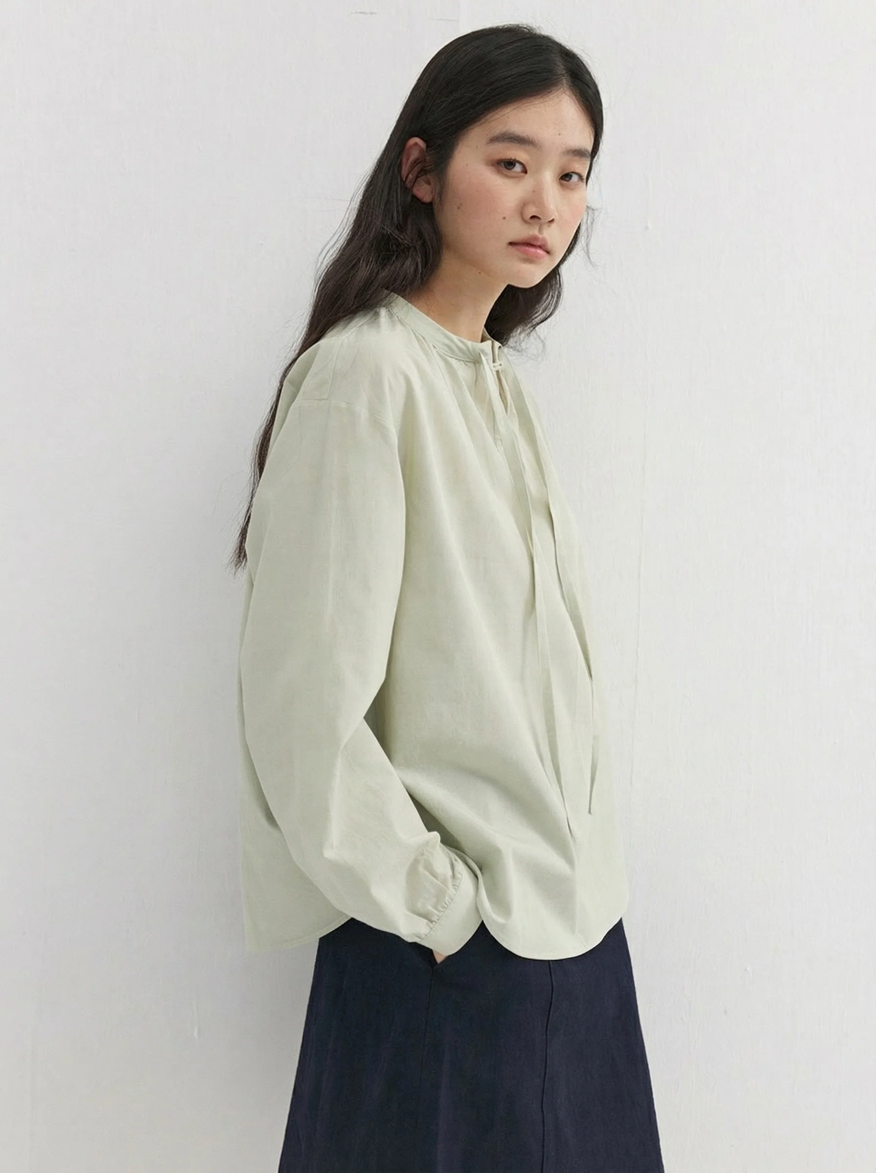 Tie Neck Blouse - Image 6