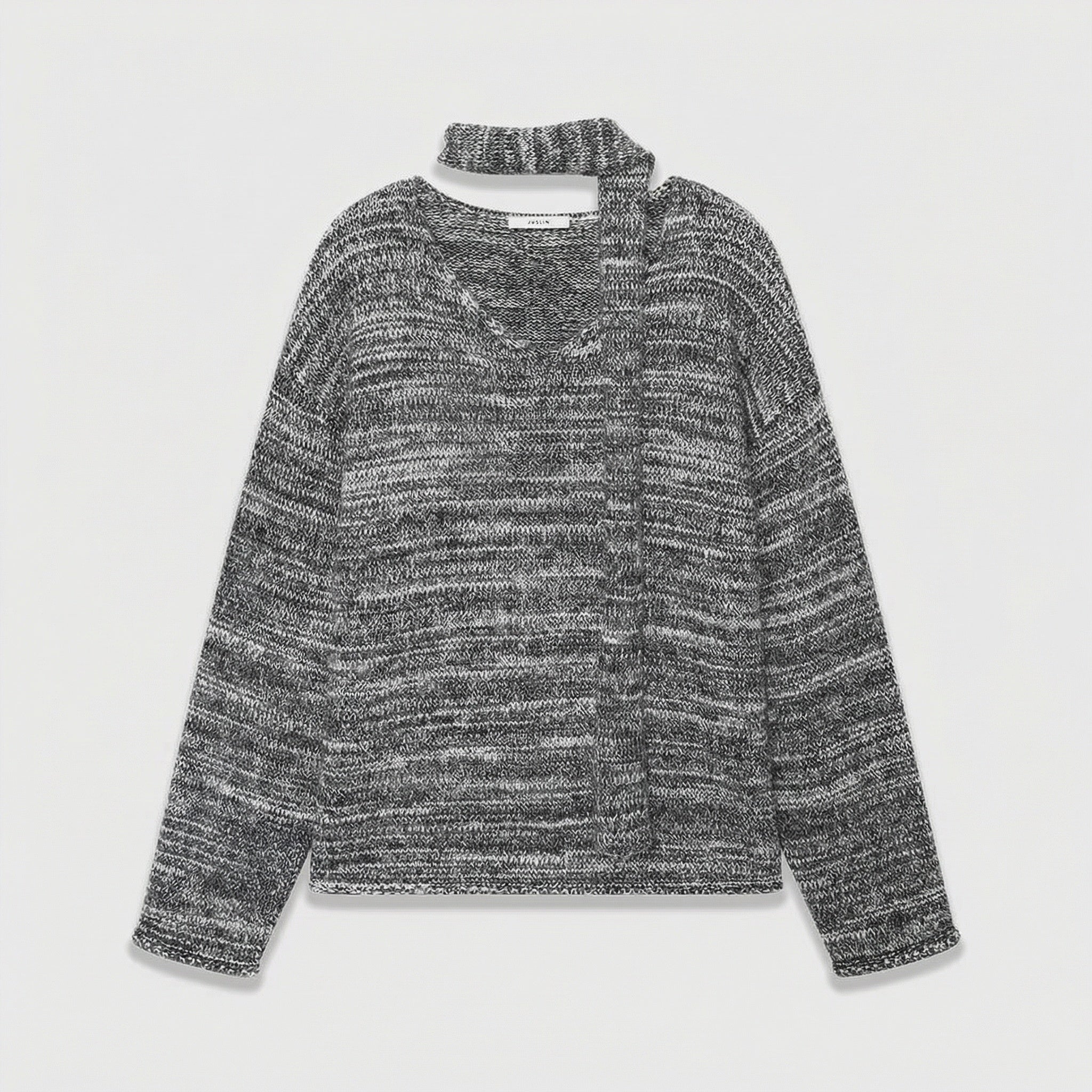 Tie-Neck Knit Sweater - Image 6