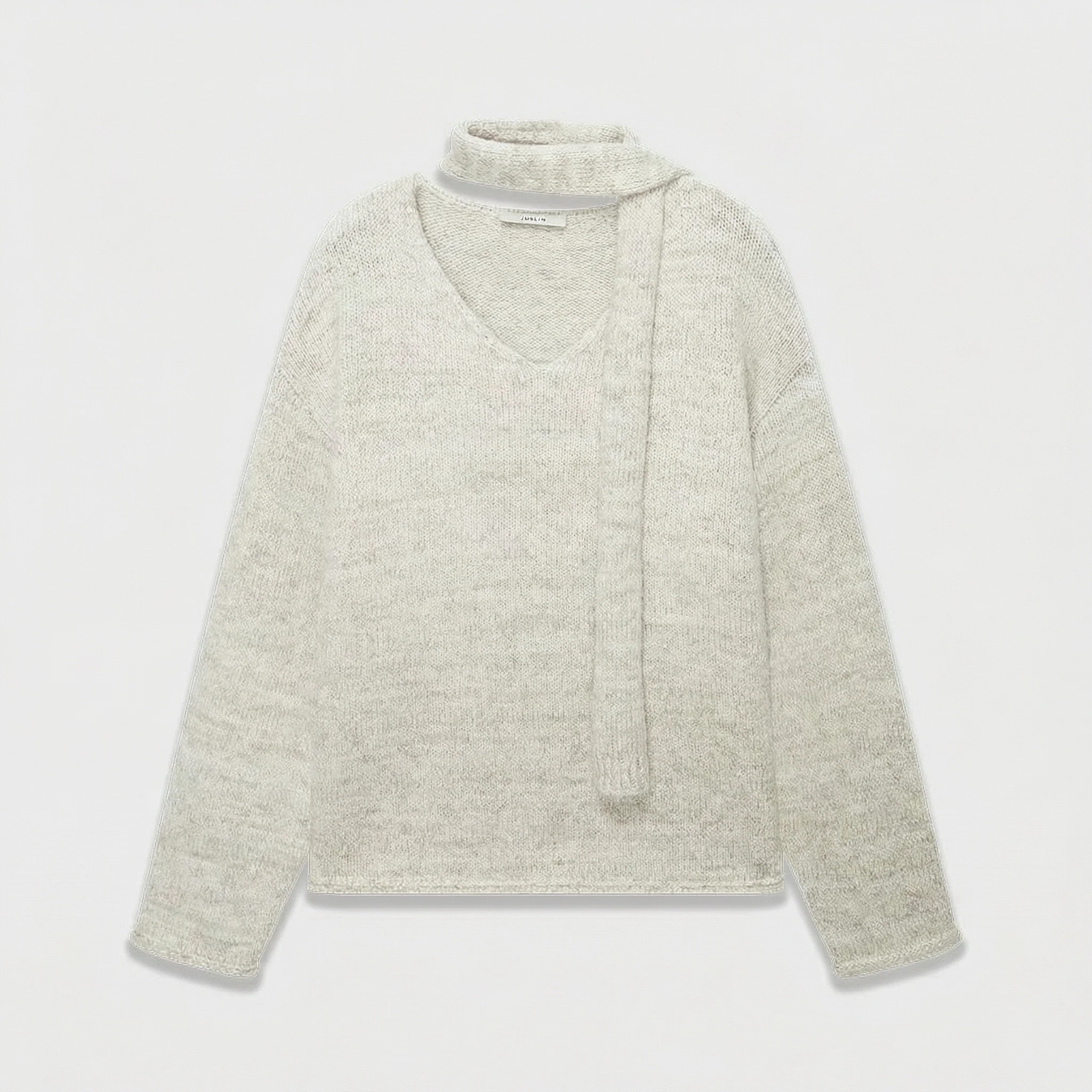 Tie-Neck Knit Sweater - Image 7