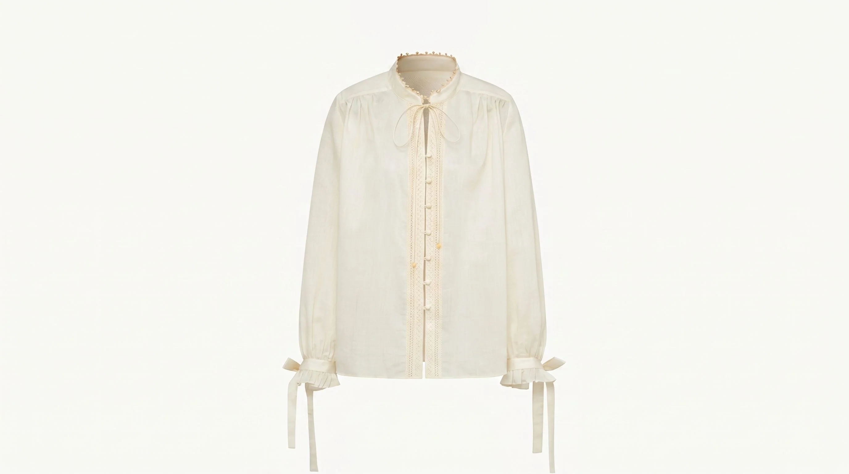 Tie-Neck Lace Blouse - Image 6