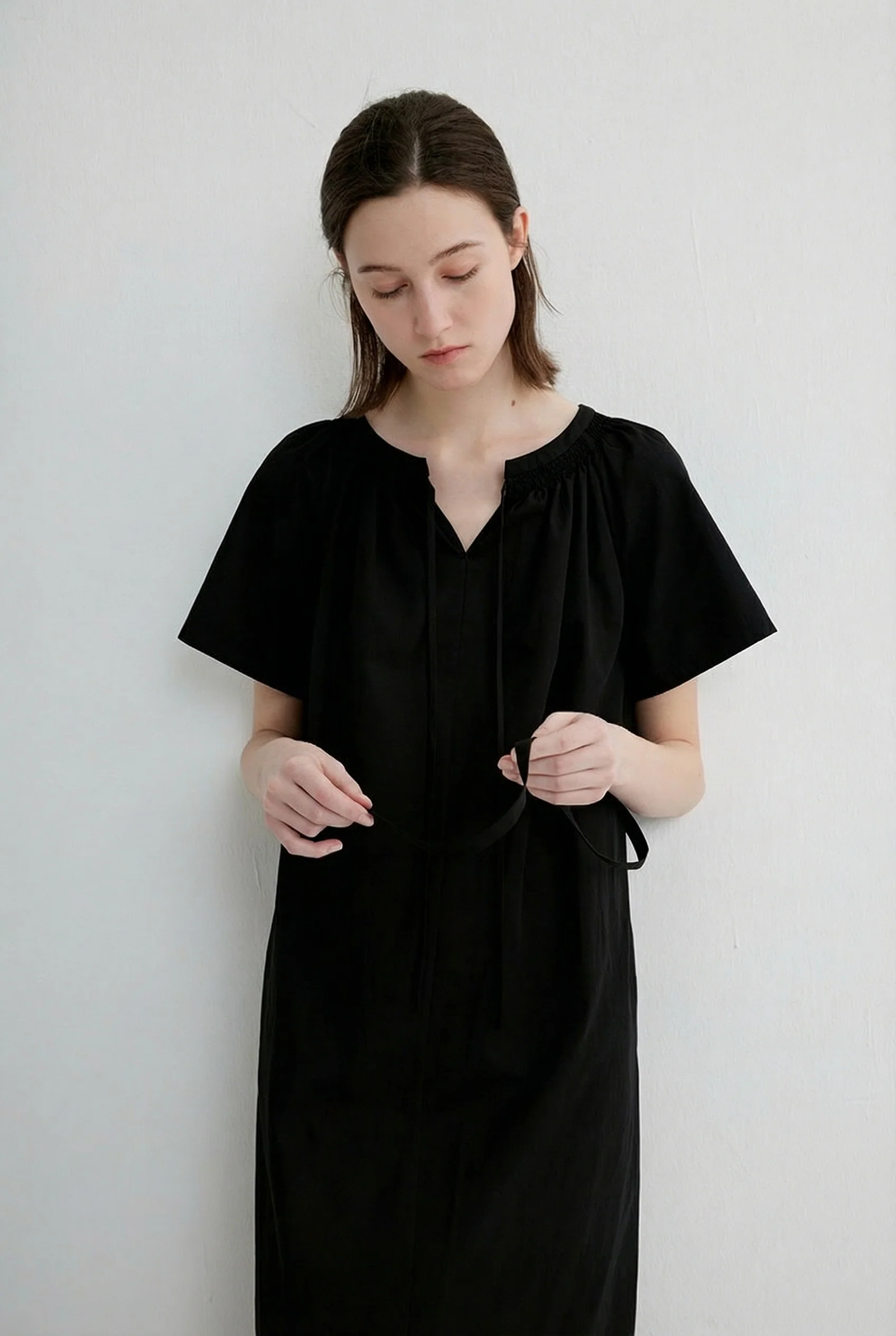 Tie-Neck Midi Dress - Image 4