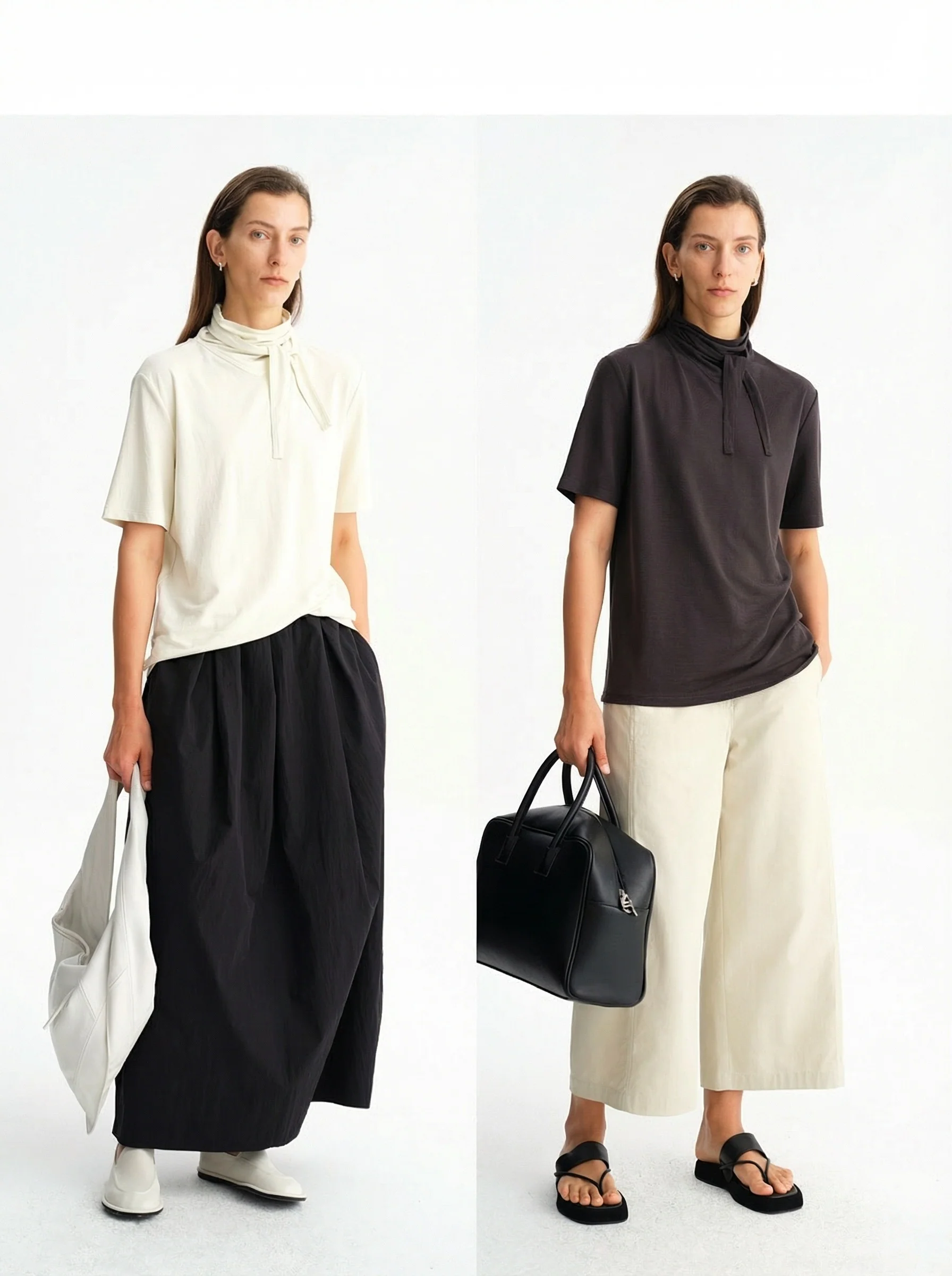Tie-Neck Mock Tee - Image 4