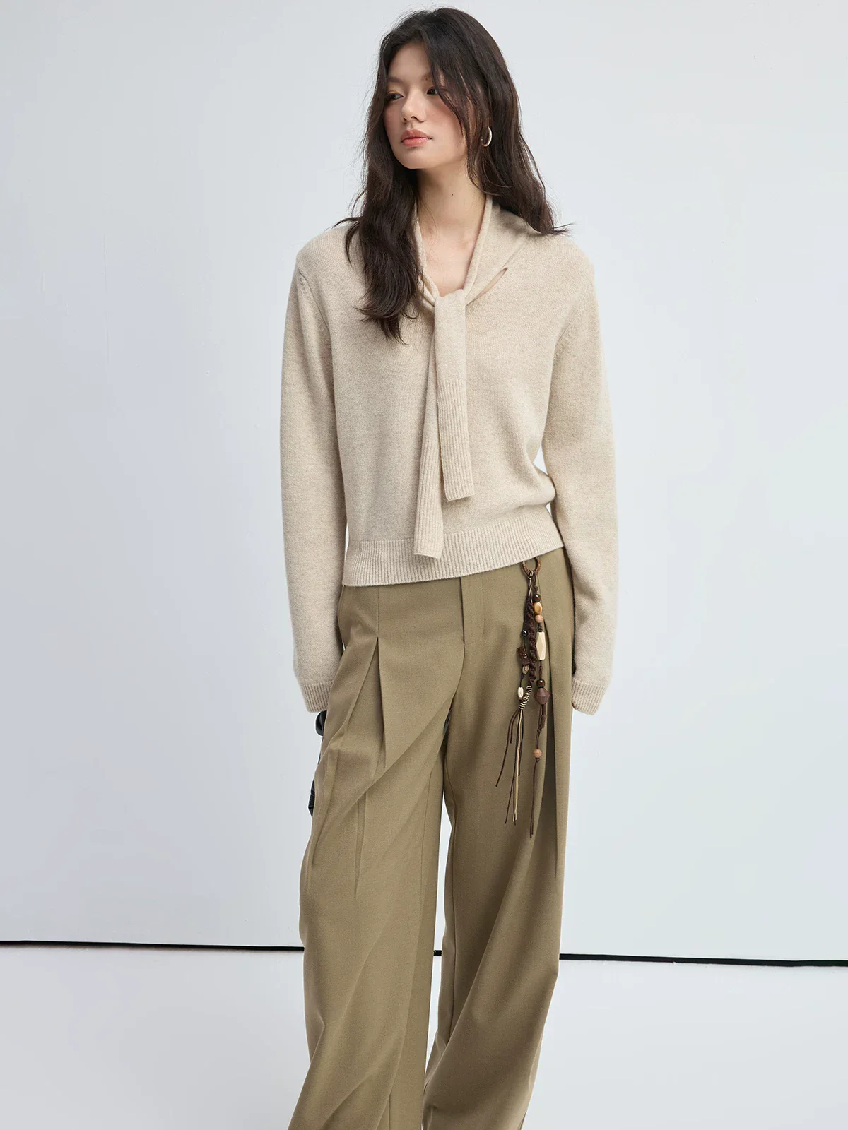 Tie-Neck Sweater - Image 3