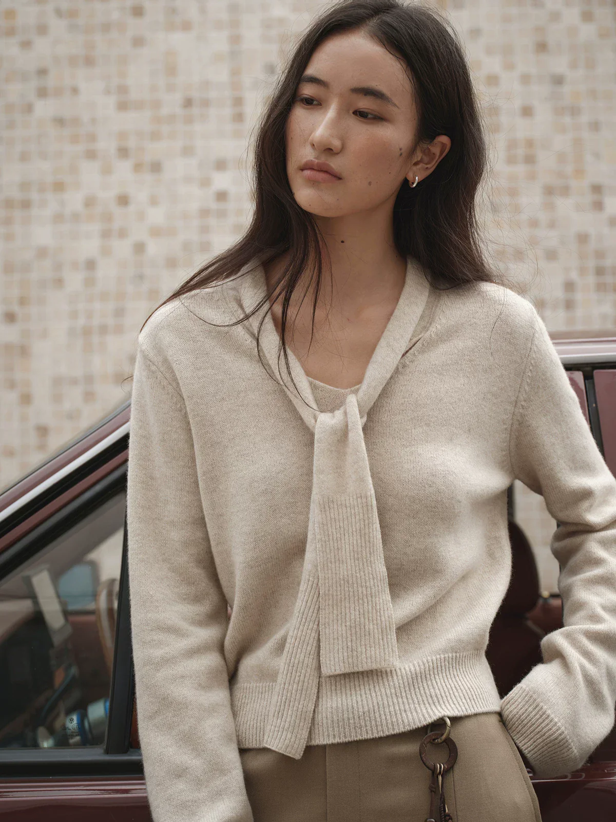 Tie-Neck Sweater - Image 5