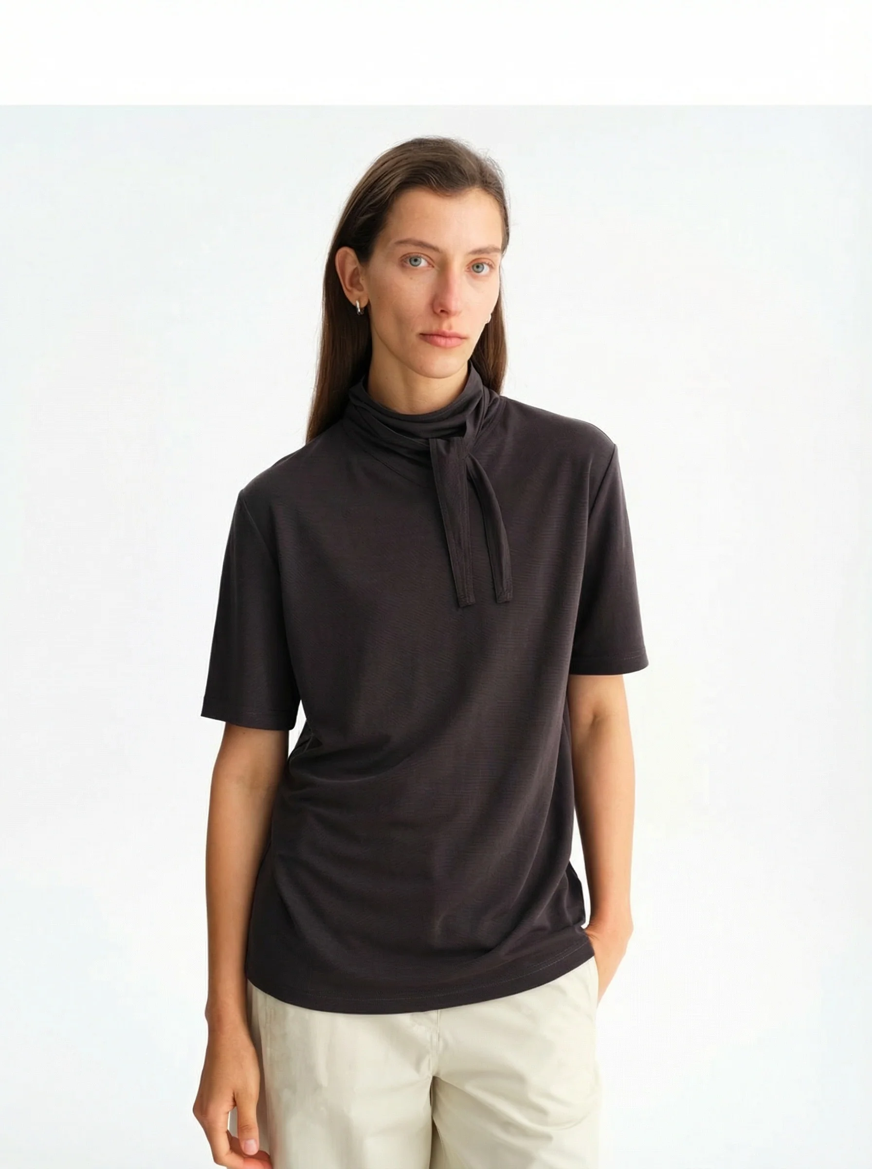 Tie-Neck Tee - Image 2