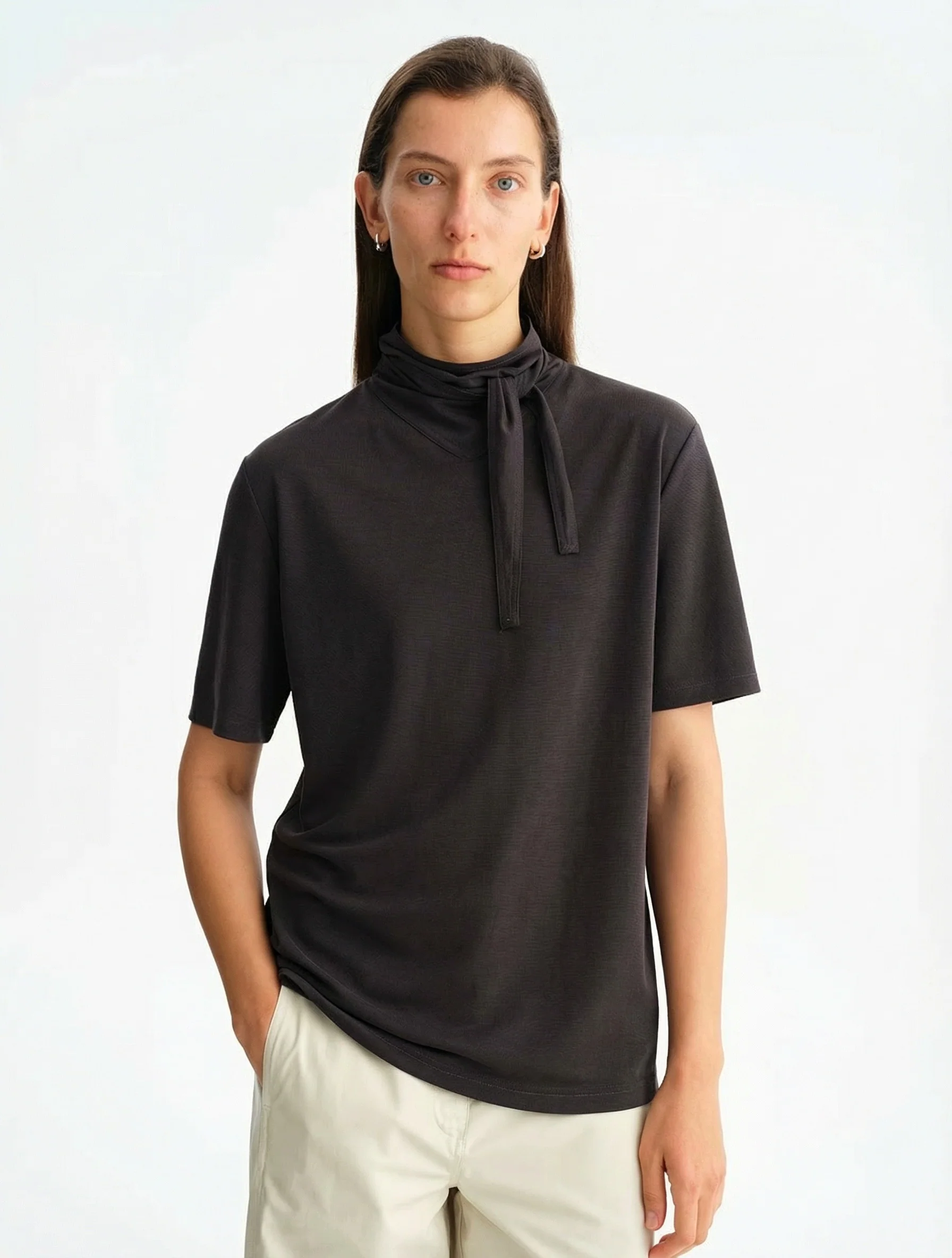 Tie-Neck Tee - Image 5