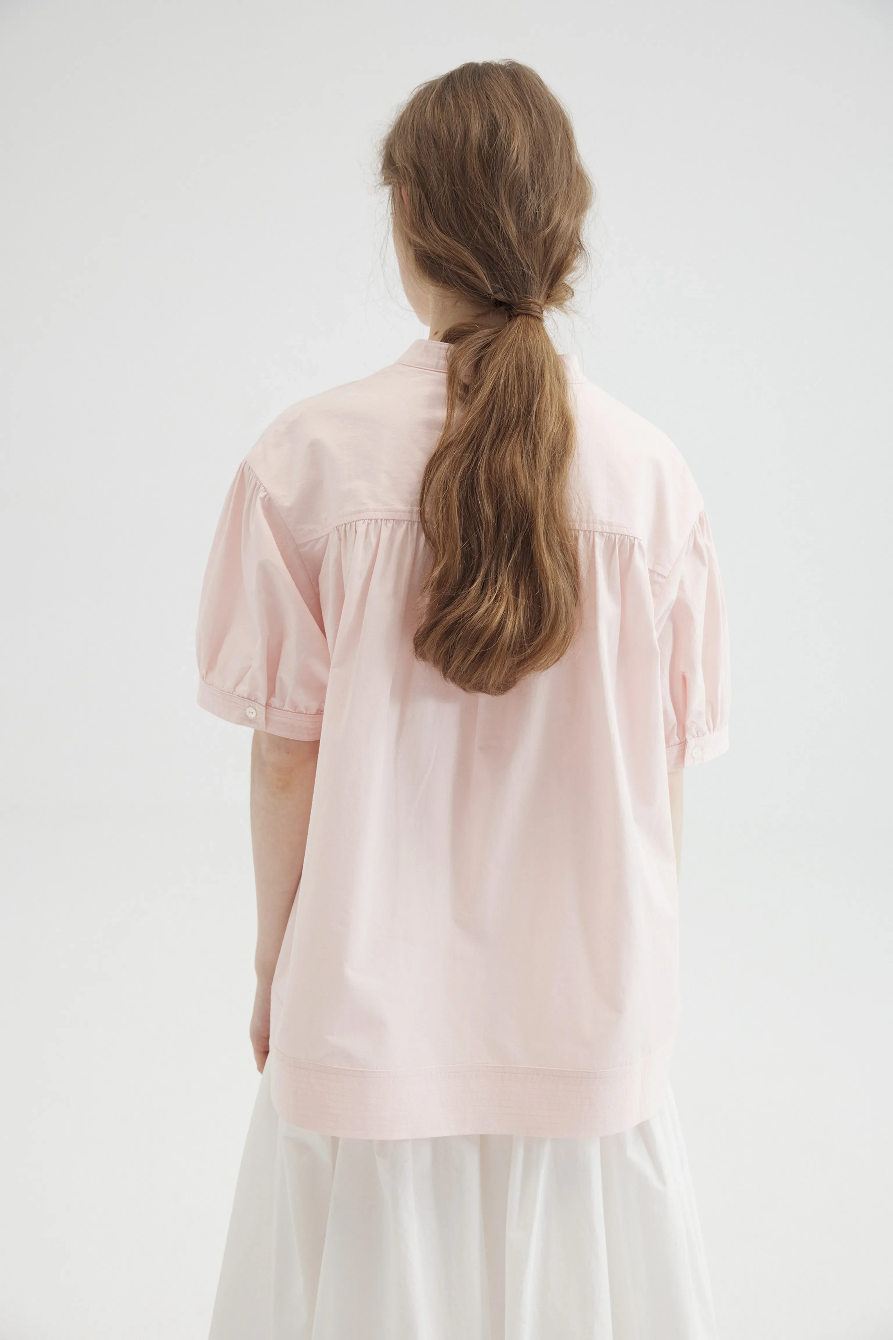 Tie-Neck Yoke Blouse - Image 4