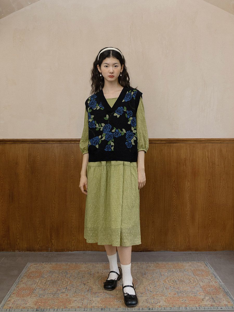 Tie-Shoulder Midi Dress - Image 5