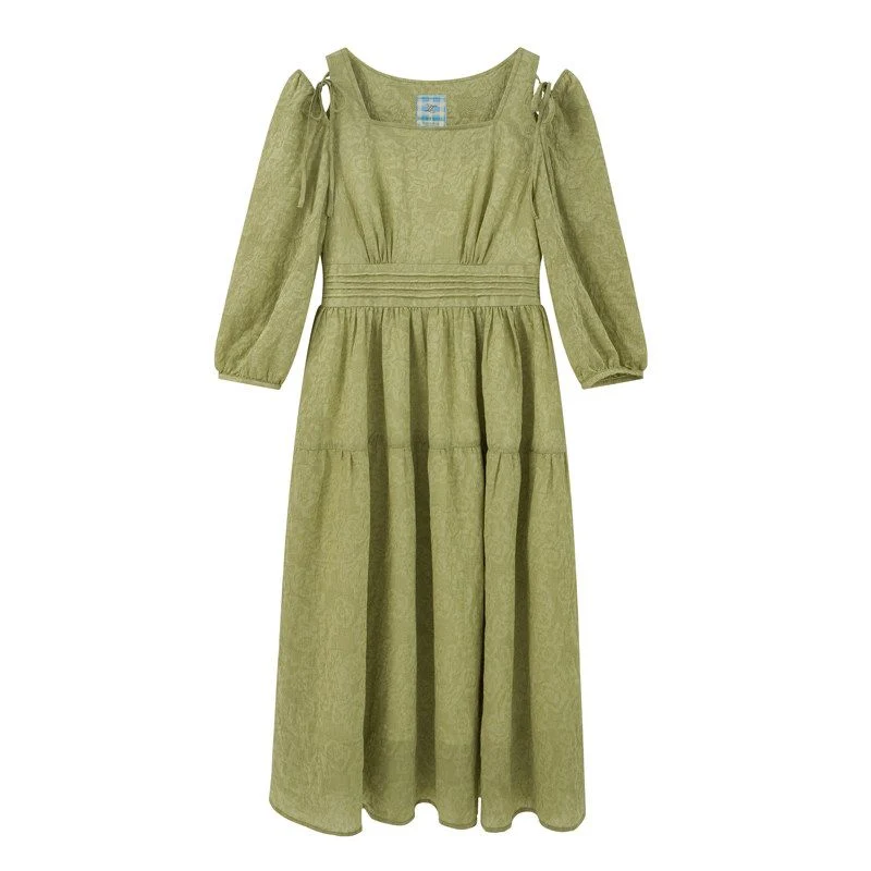 Tie-Shoulder Midi Dress - Image 6