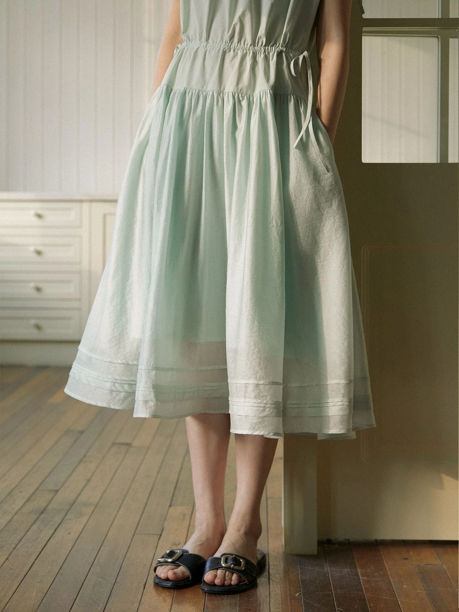 Tie-Shoulder Midi Dress - Image 3