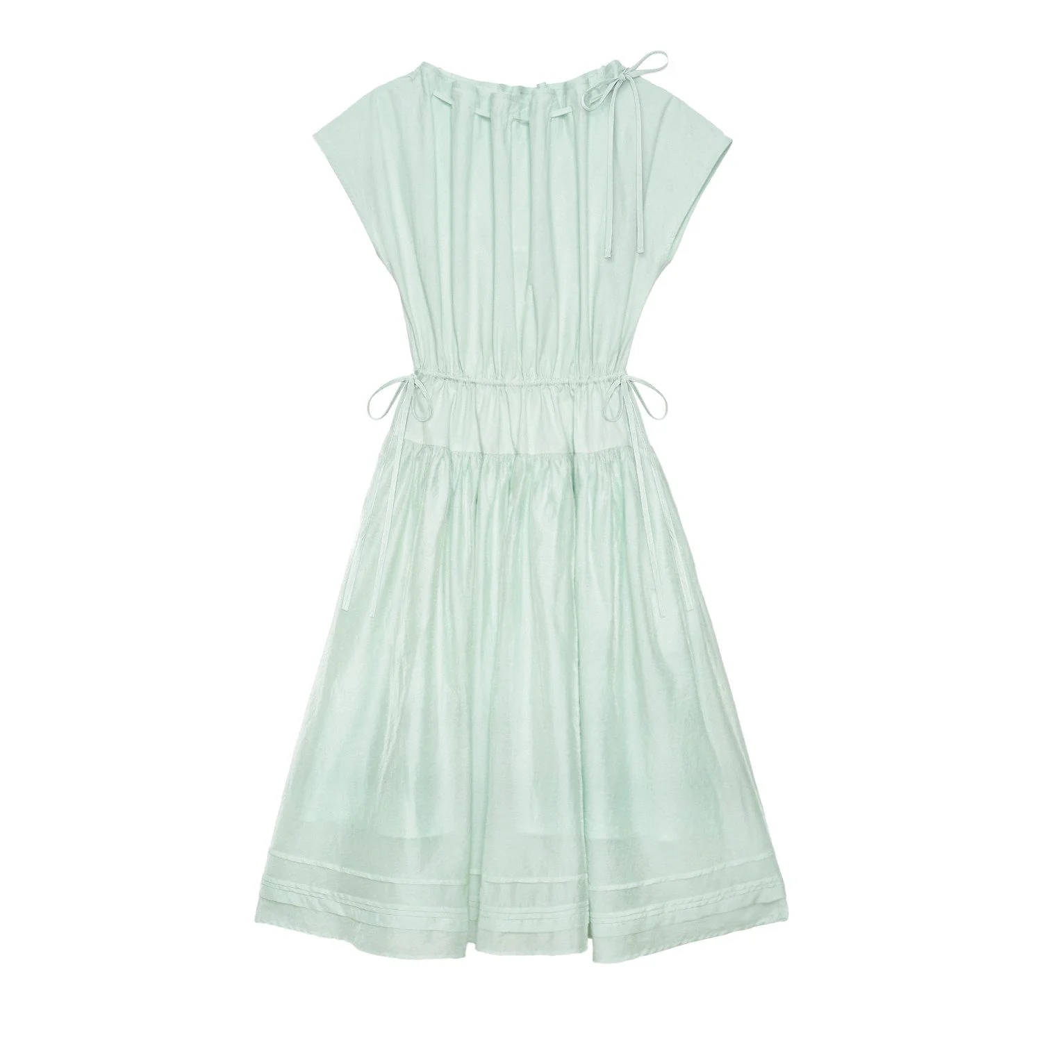 Tie-Shoulder Midi Dress - Image 6