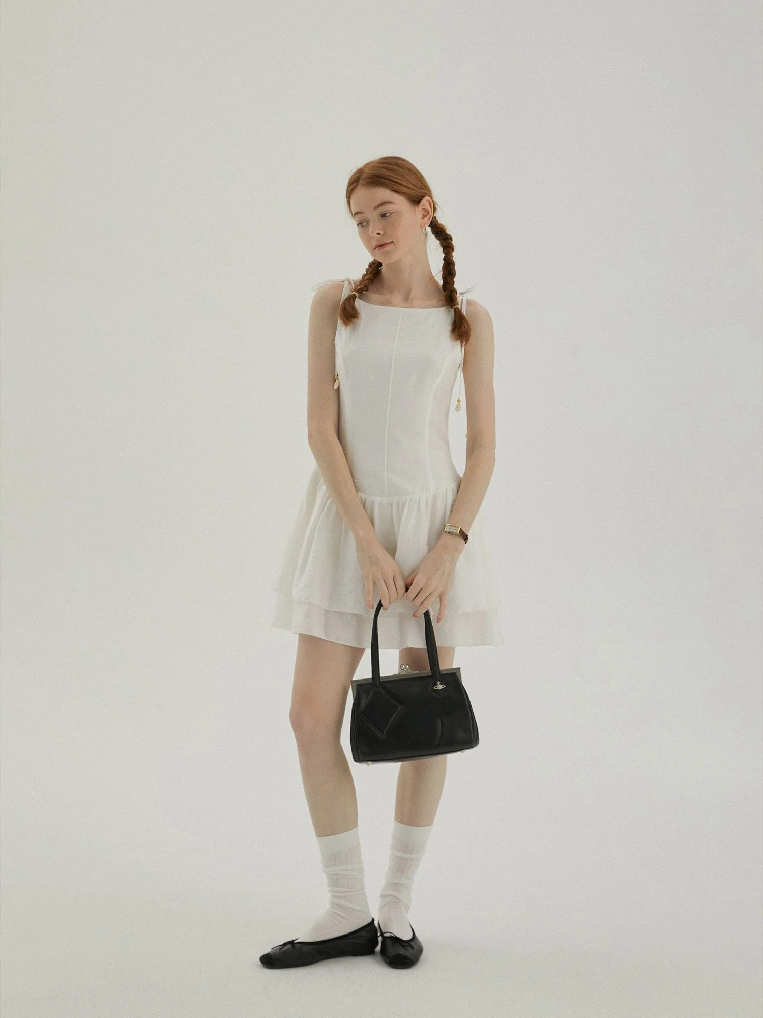 Tie-Strap Tiered Dress - Image 3