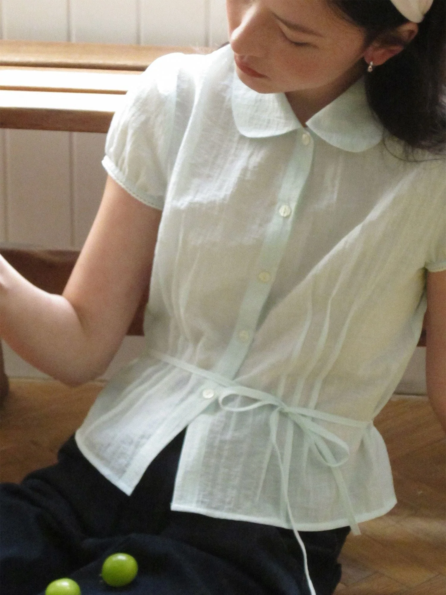 Tie-Waist Blouse - Image 2