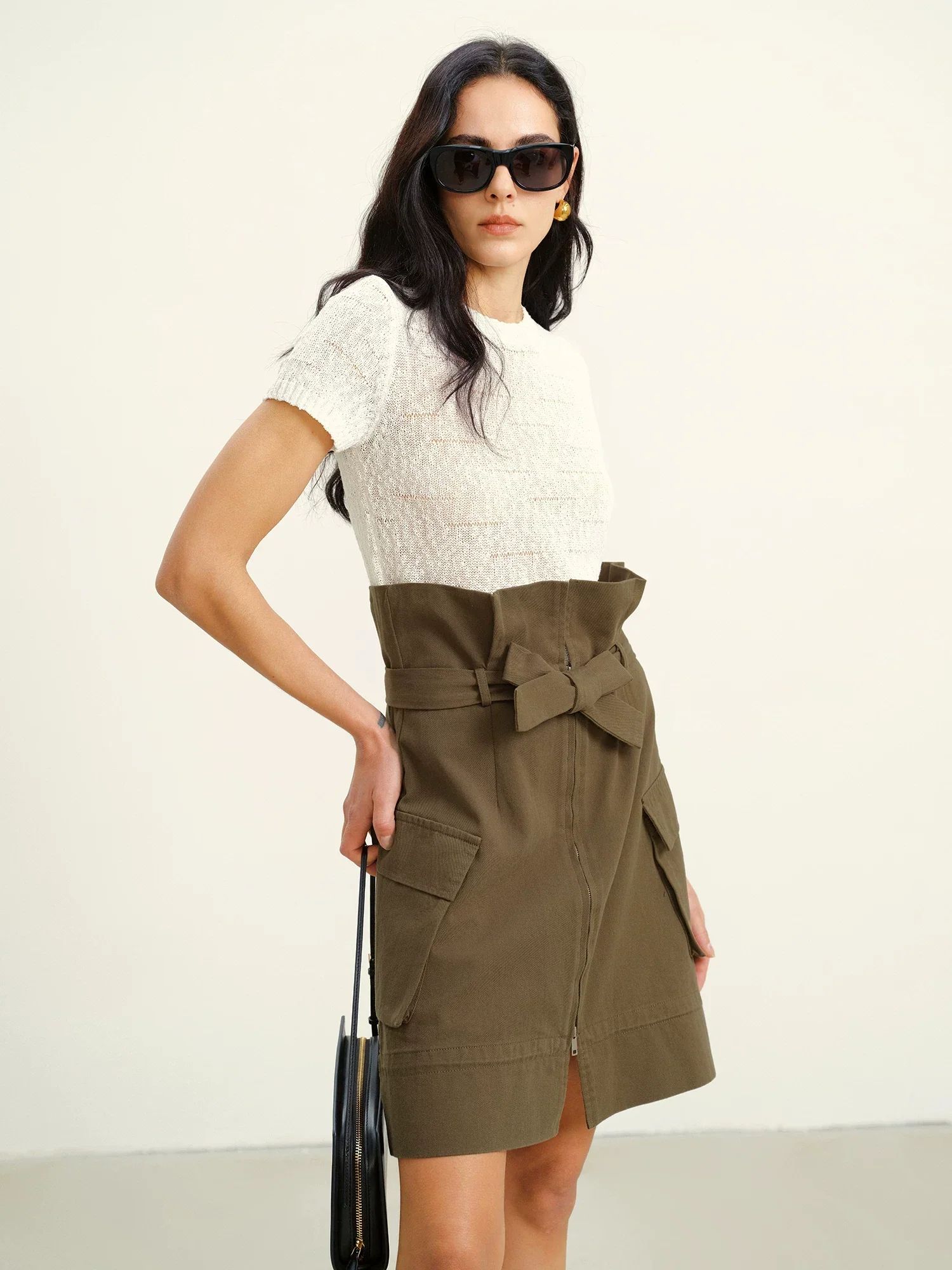 Tie-Waist Cargo Skirt - Image 5
