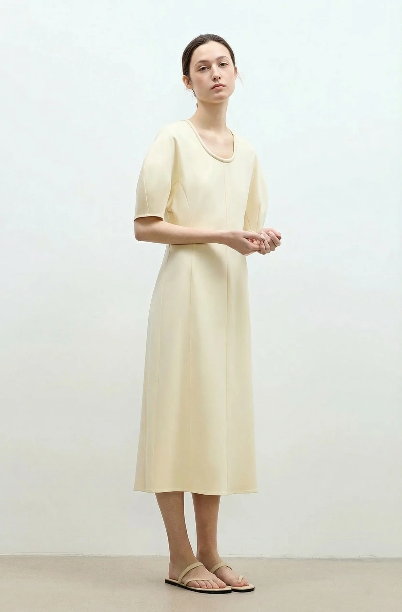 Tie-Waist Puff Dress - Image 2