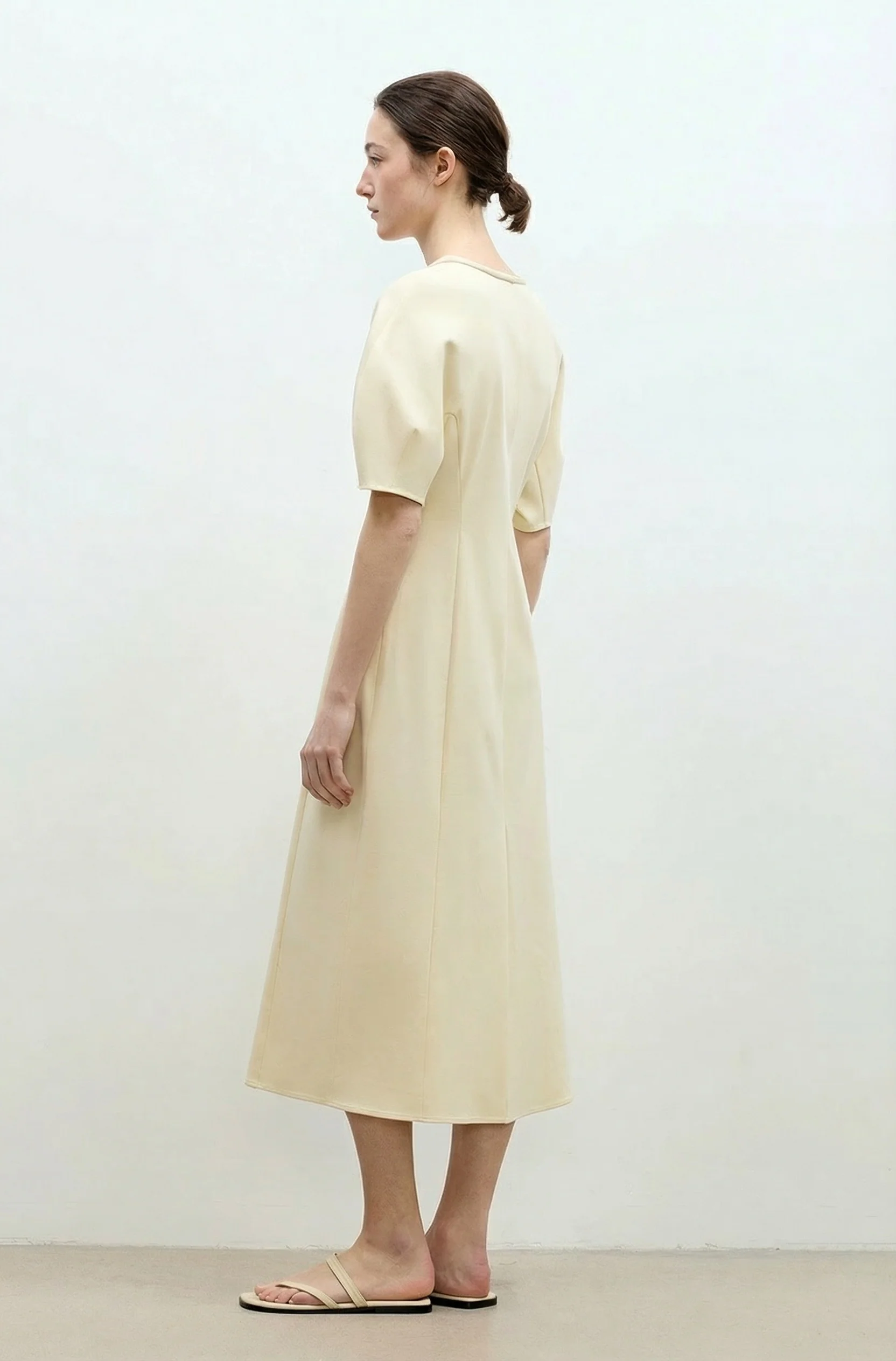 Tie-Waist Puff Dress - Image 3