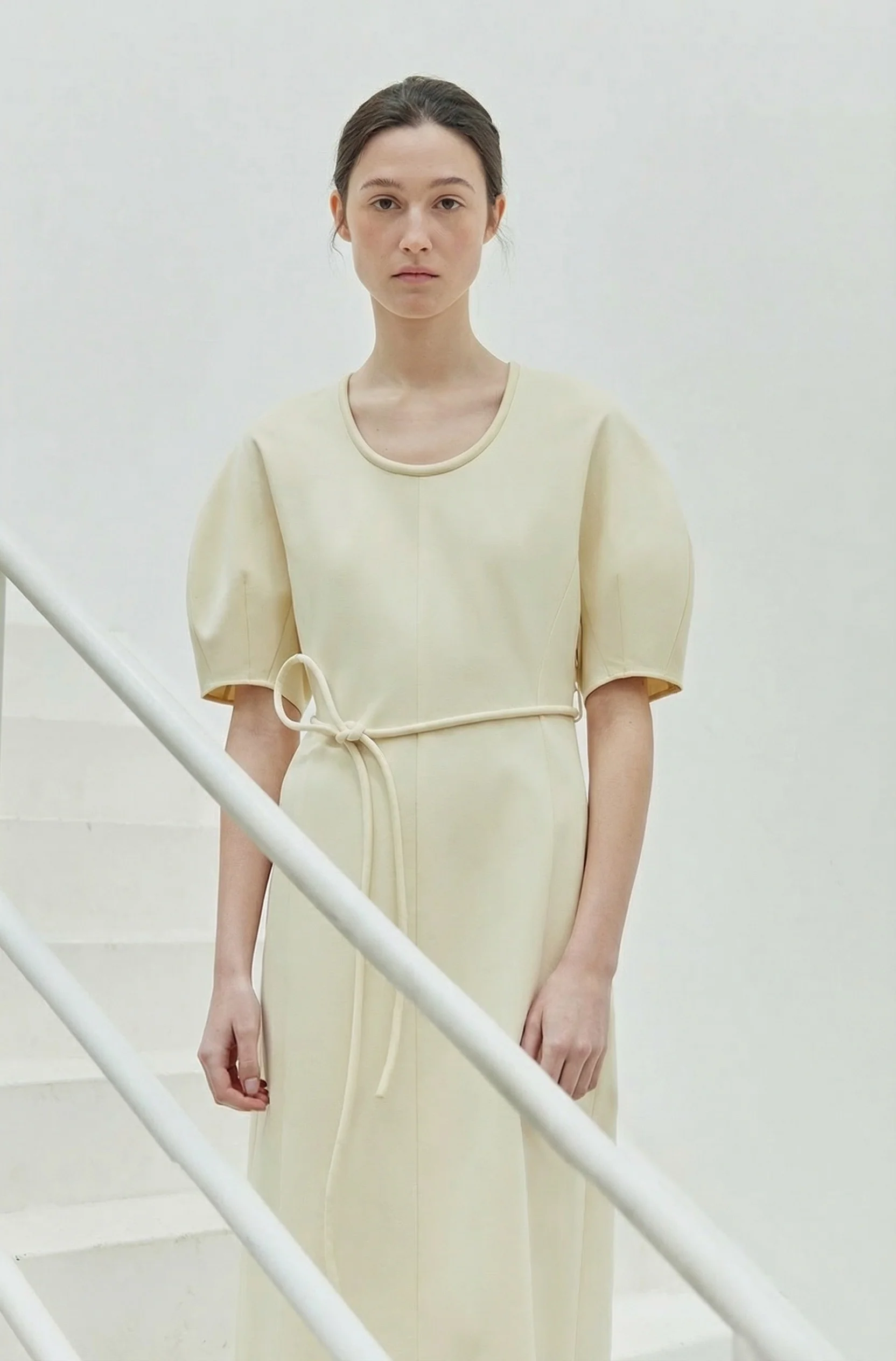 Tie-Waist Puff Dress - Image 4