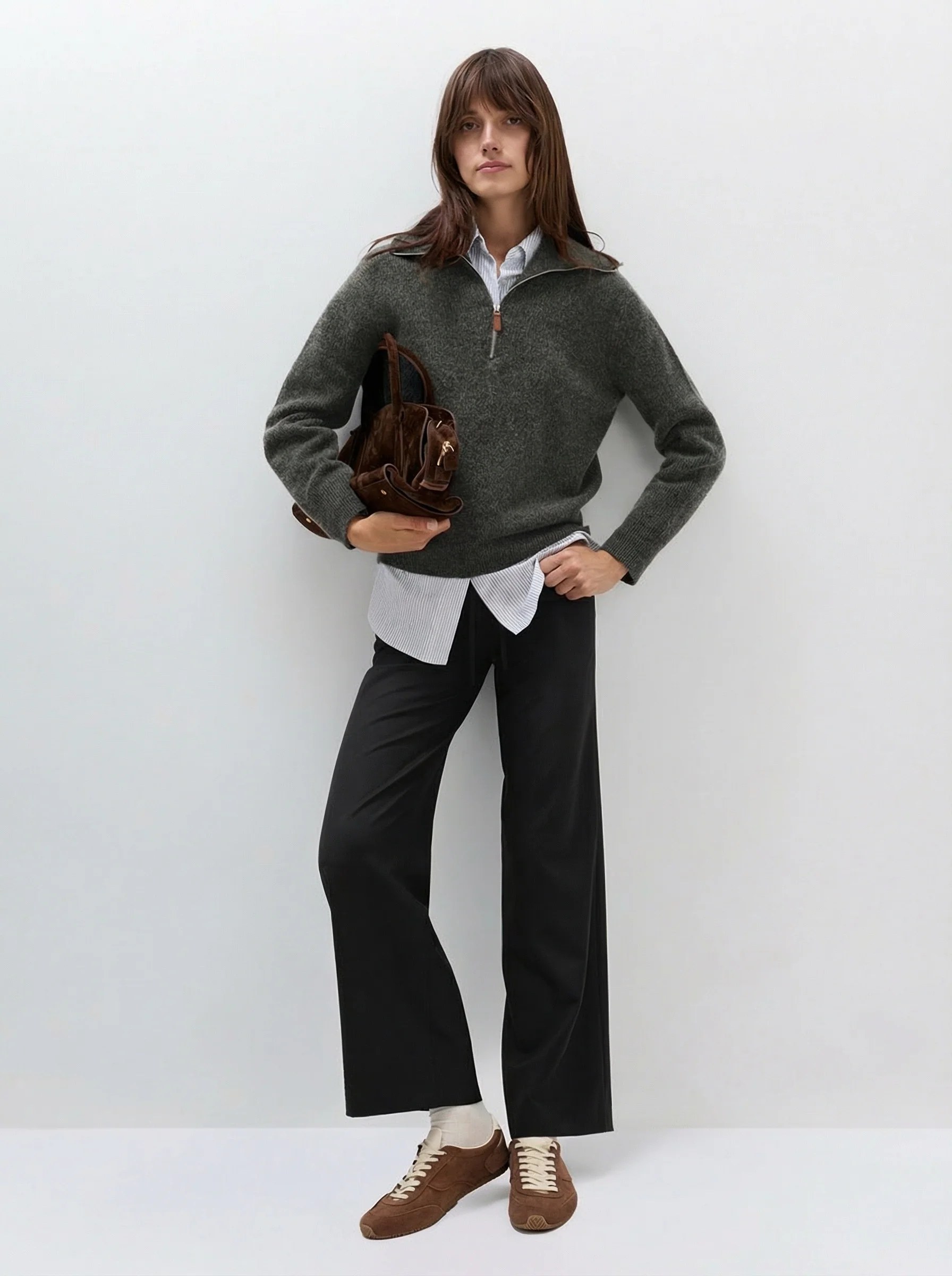 Tie-Waist Wide Trousers - Image 3