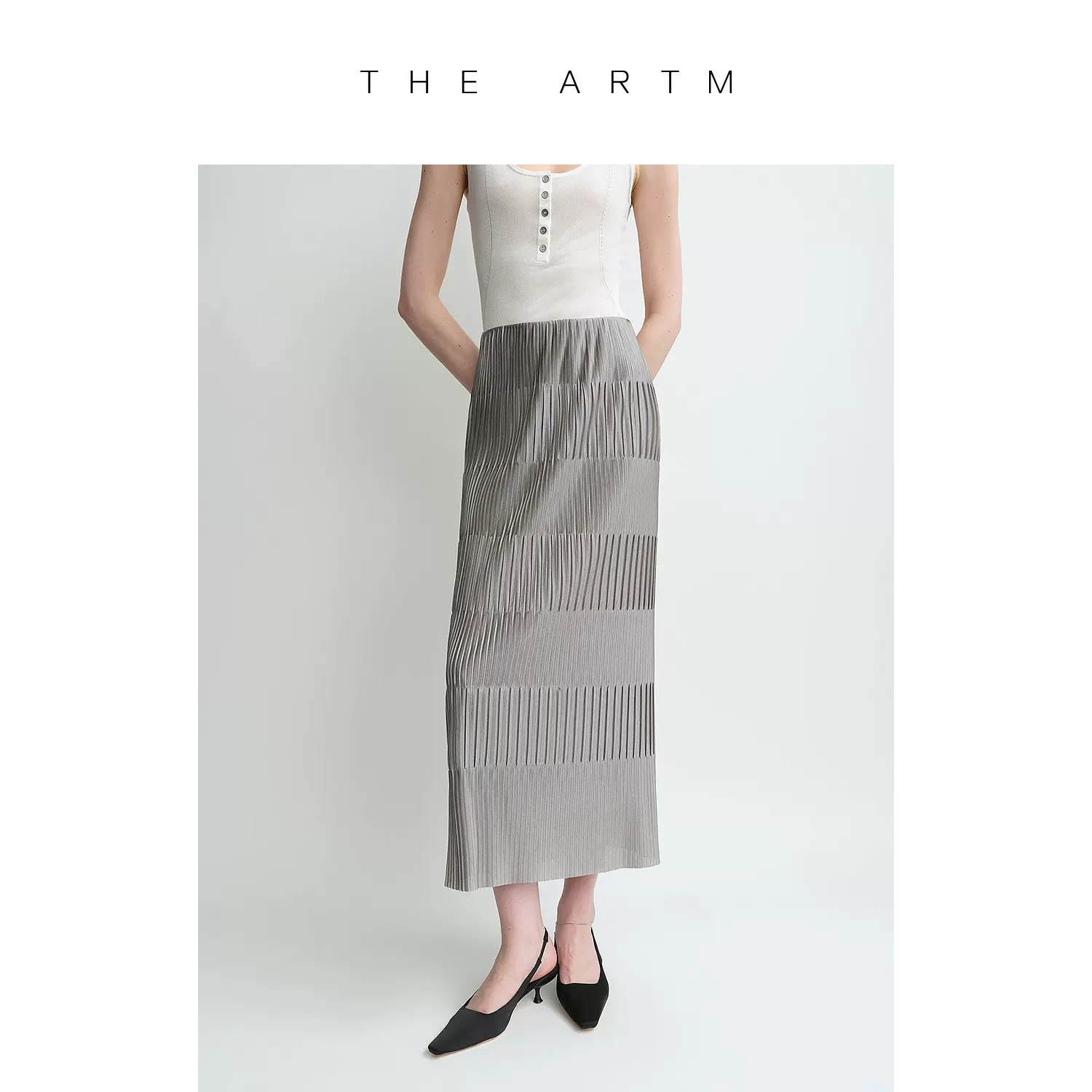 Tiered Pleat Dress - Image 13