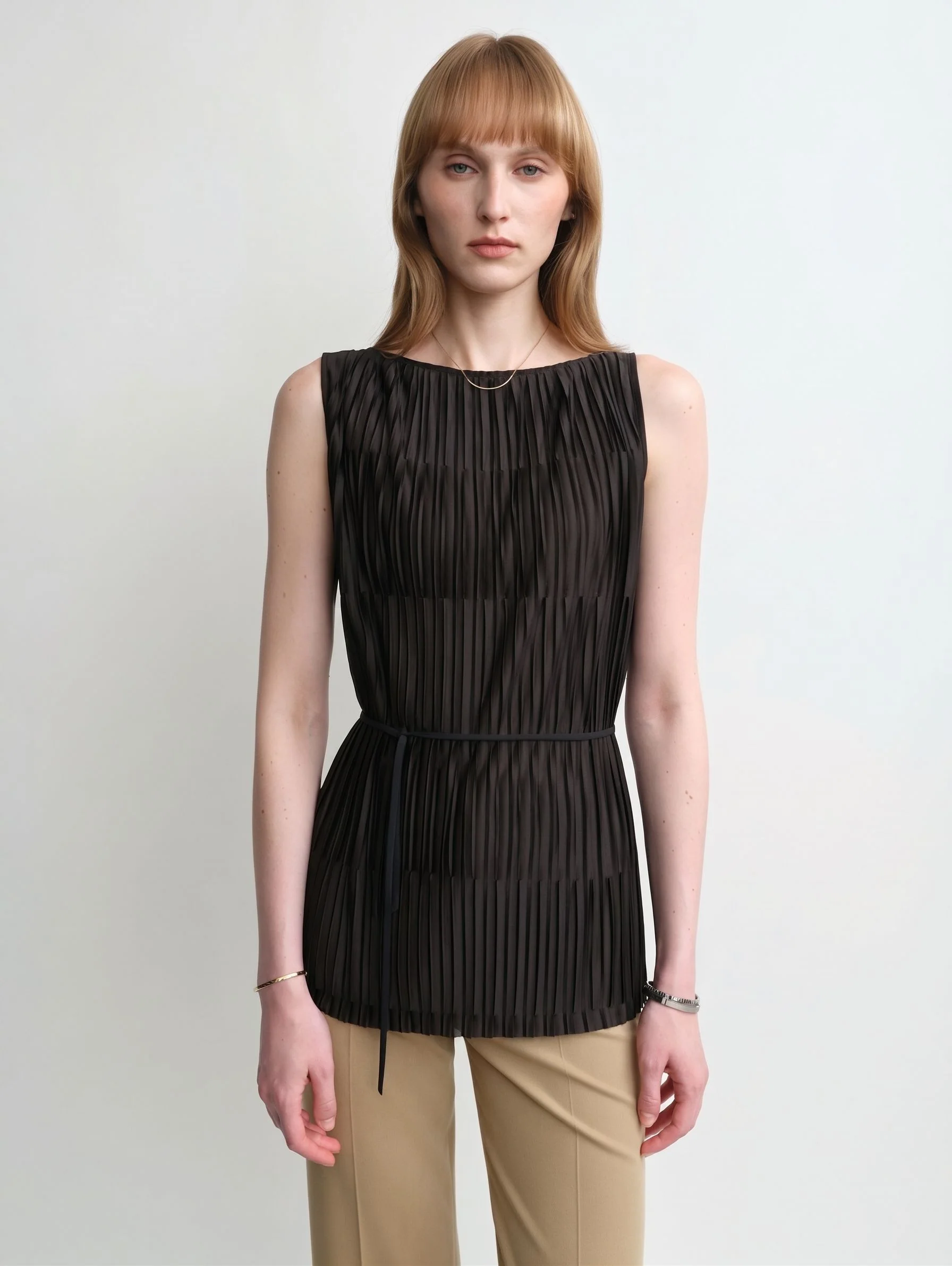 Tiered Pleat Dress - Image 9