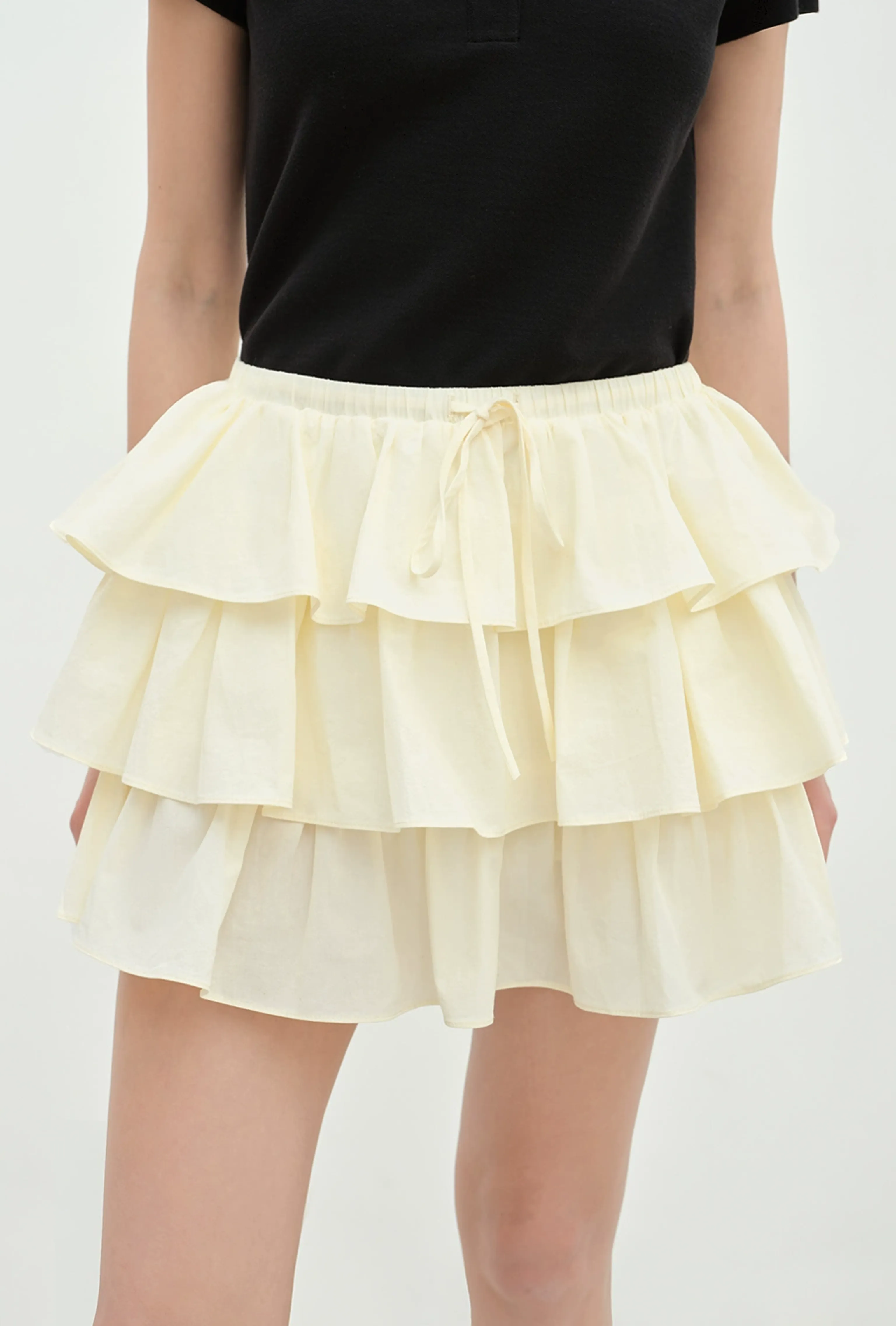 Tiered Ruffle Mini Skirt - Image 5