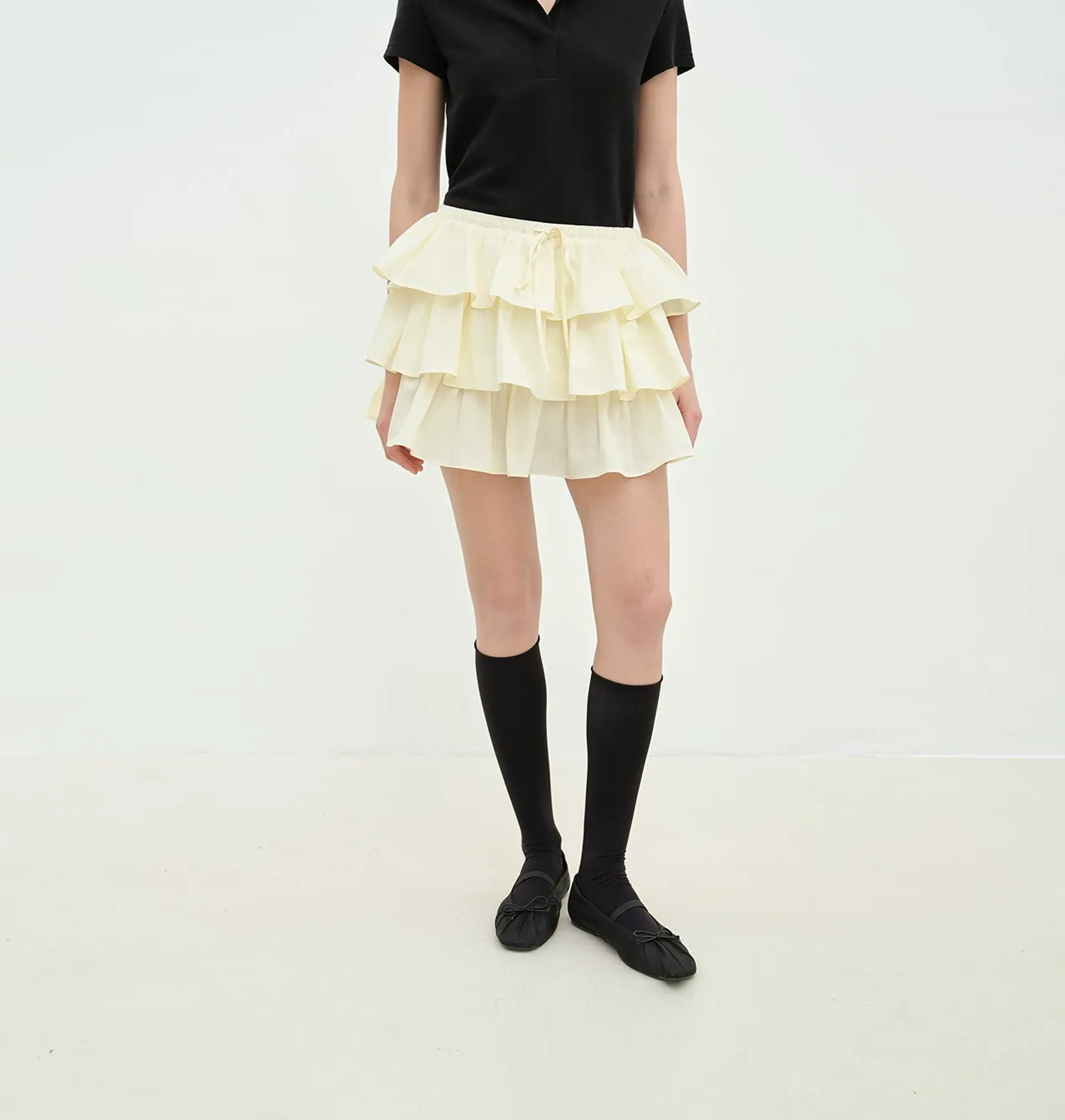 Tiered Ruffle Mini Skirt - Image 7