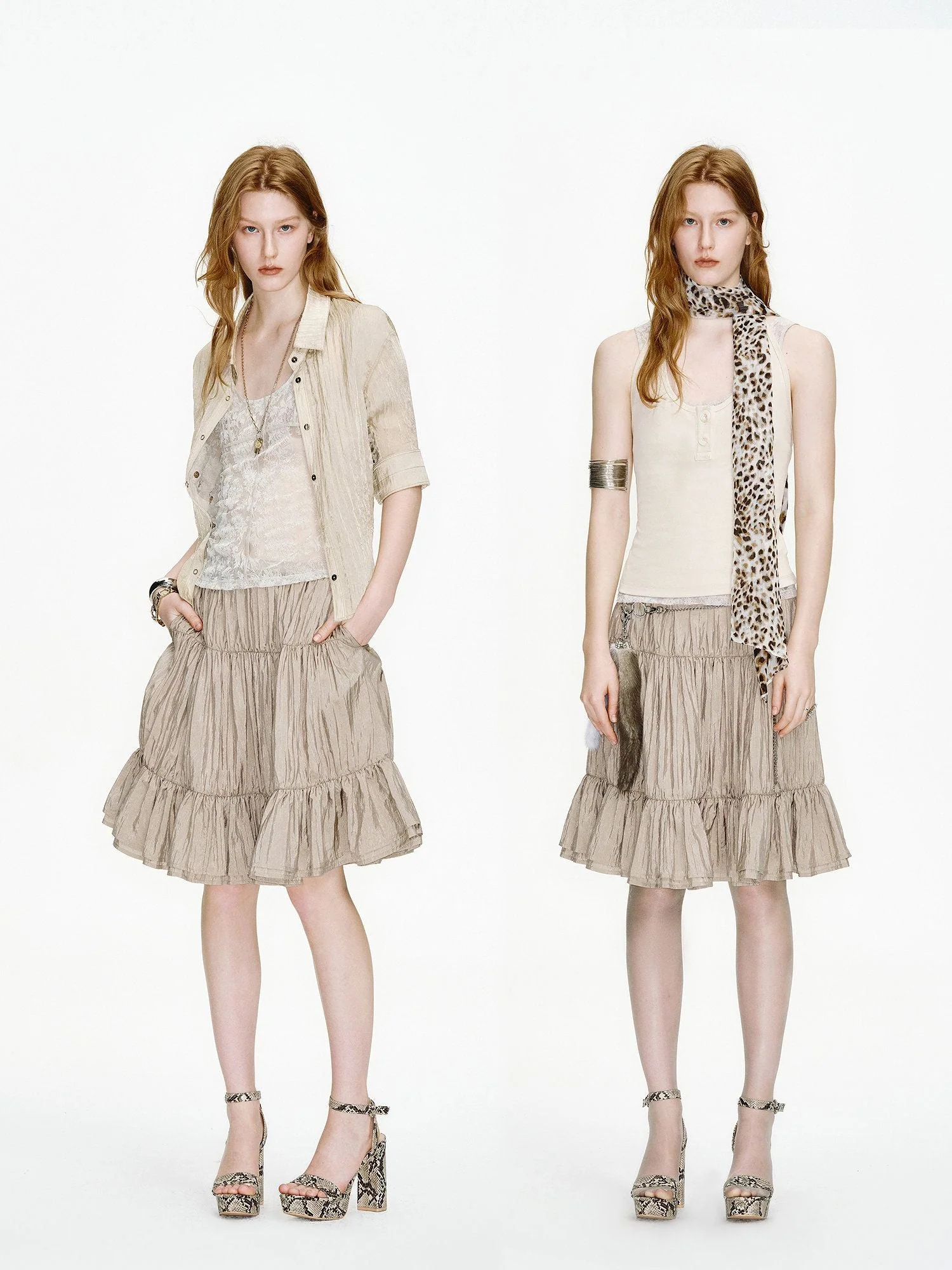 Tiered Ruffle Skirt