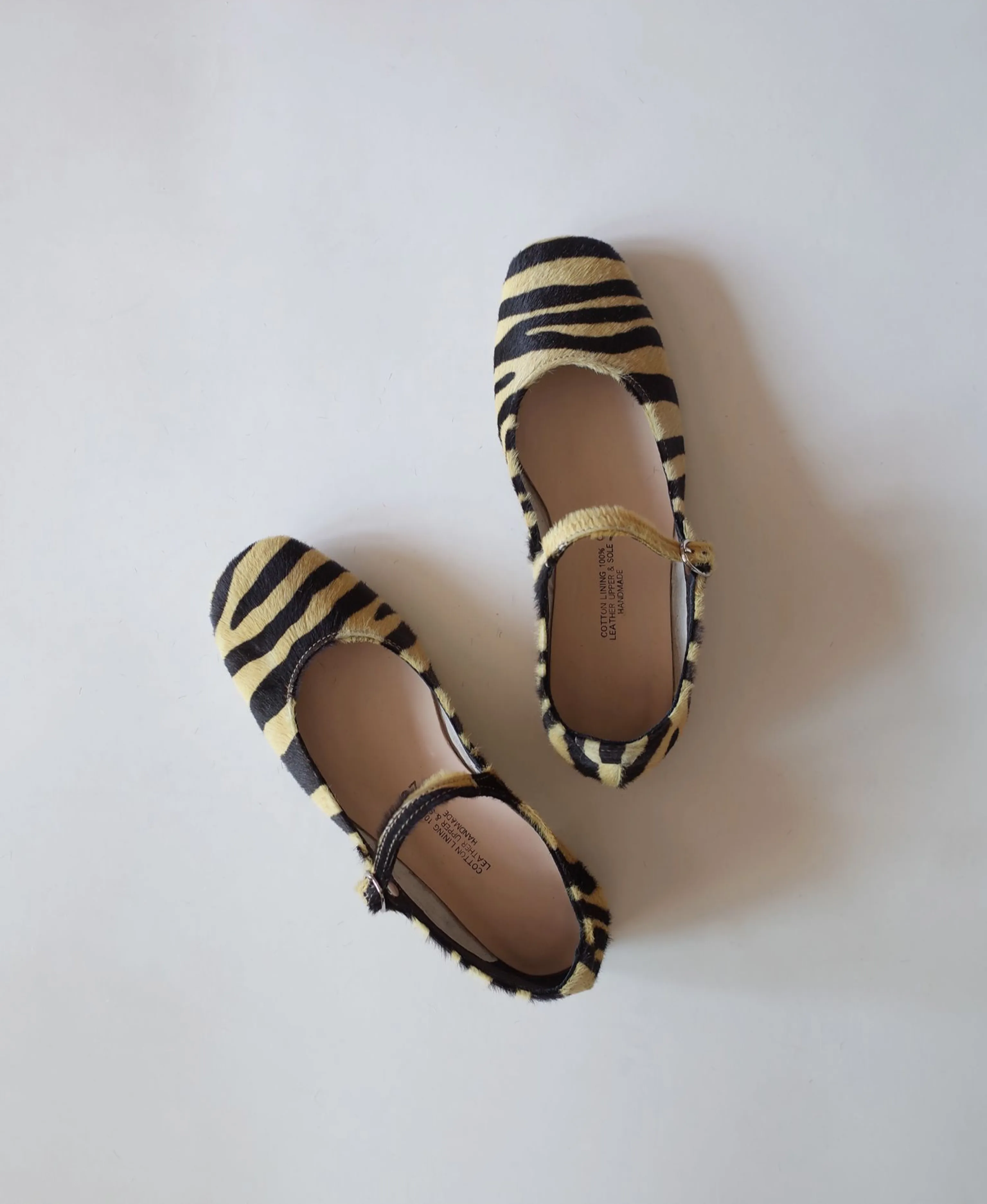 Tiger Striped Mary Jane Flats - Image 2