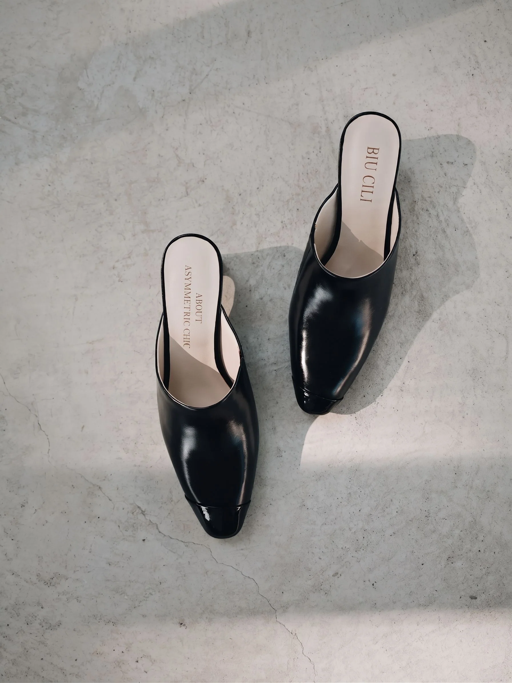 Toe-Cap Heeled Mules - Image 2