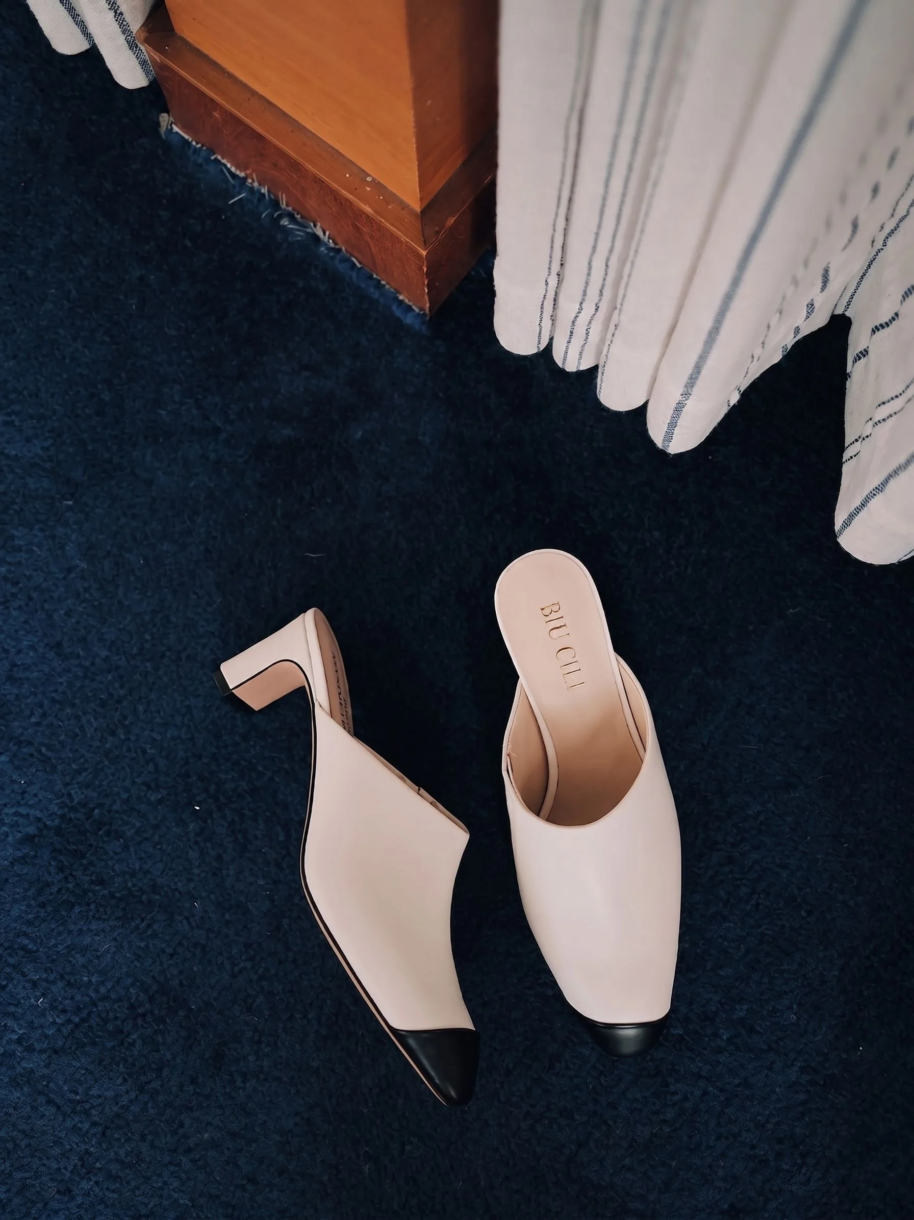 Toe-Cap Heeled Mules - Image 3