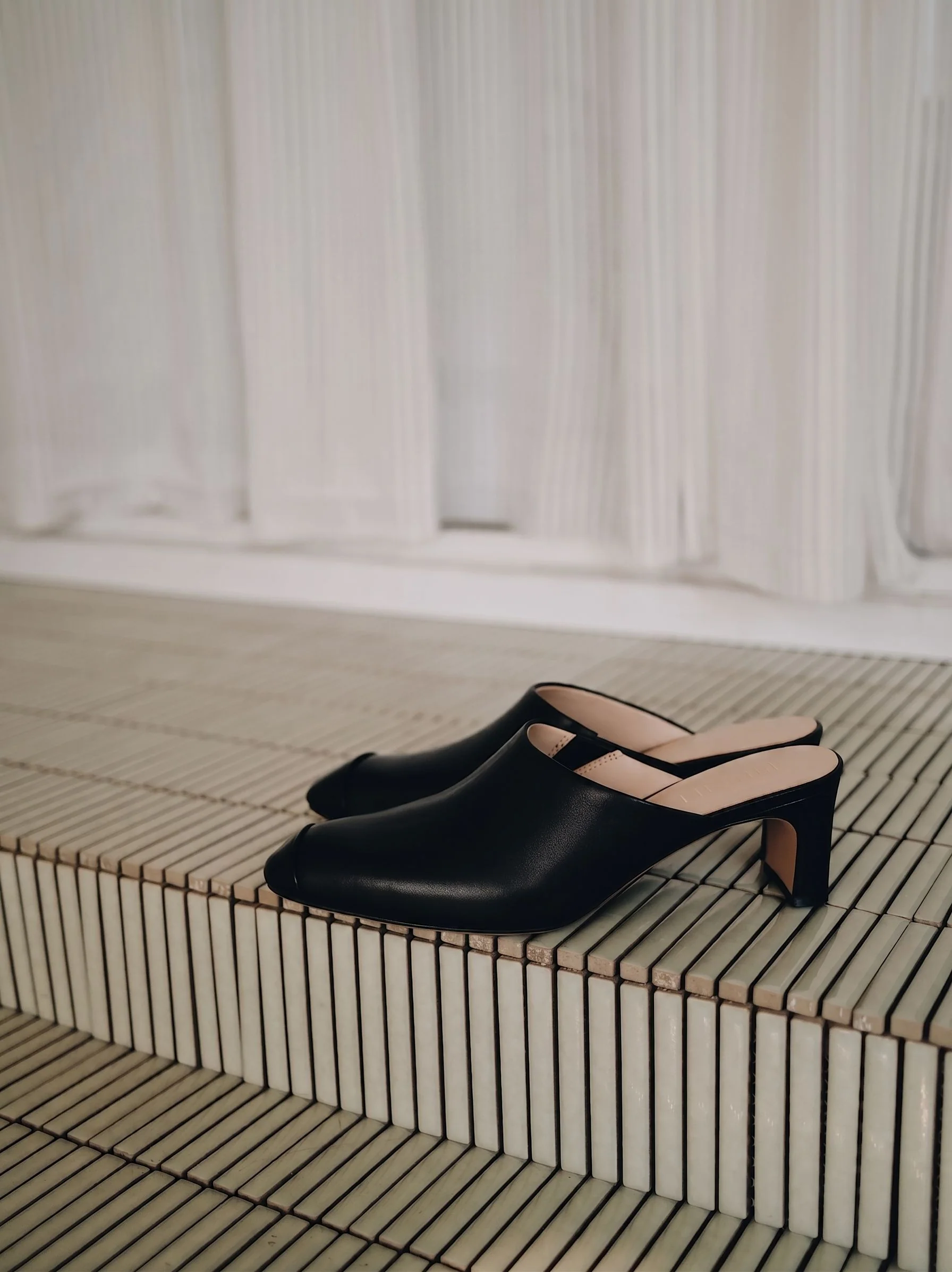 Toe-Cap Heeled Mules - Image 4