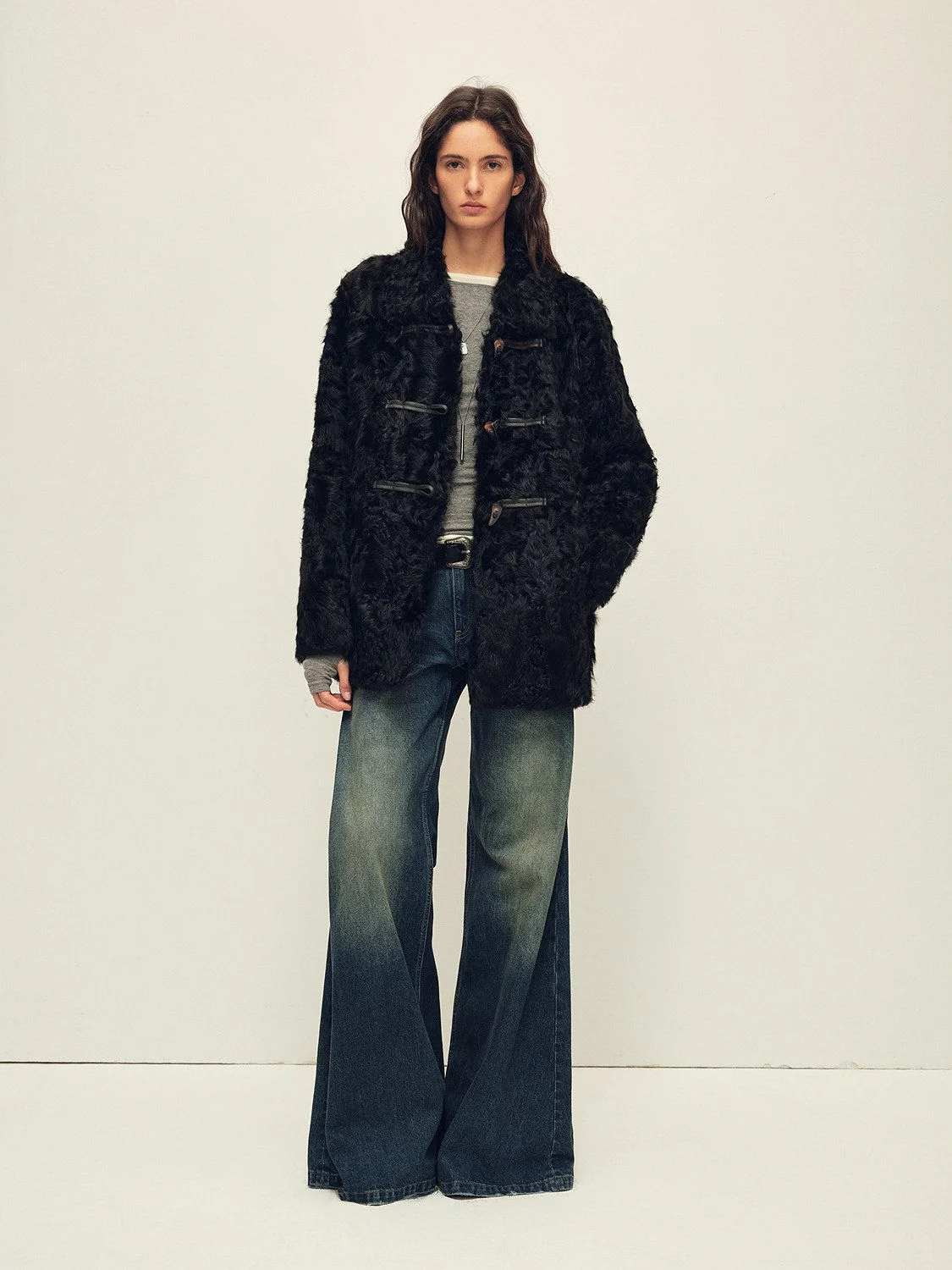 Toggle Faux-Fur Coat - Image 5