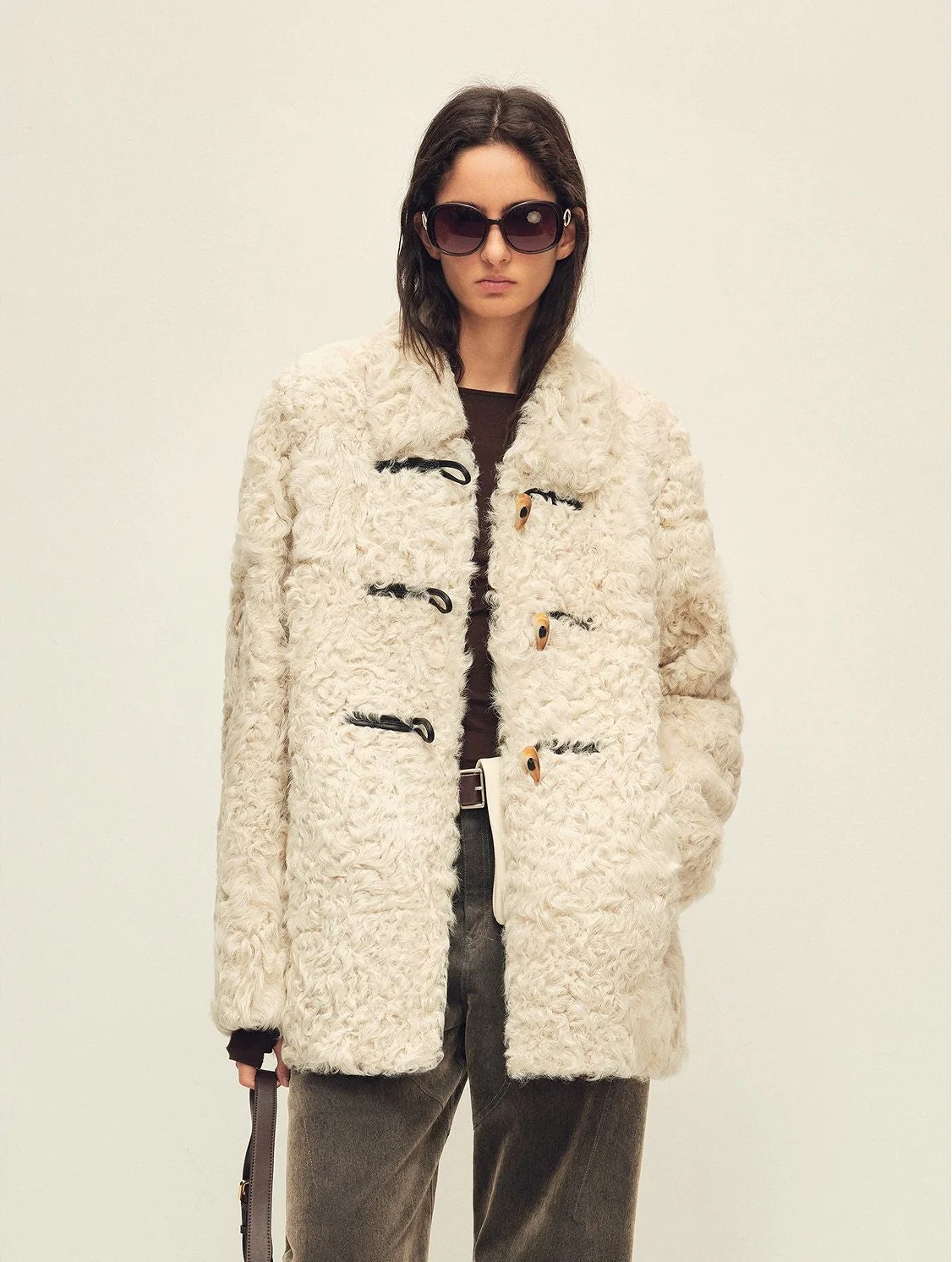 Toggle Faux-Fur Coat - Image 8