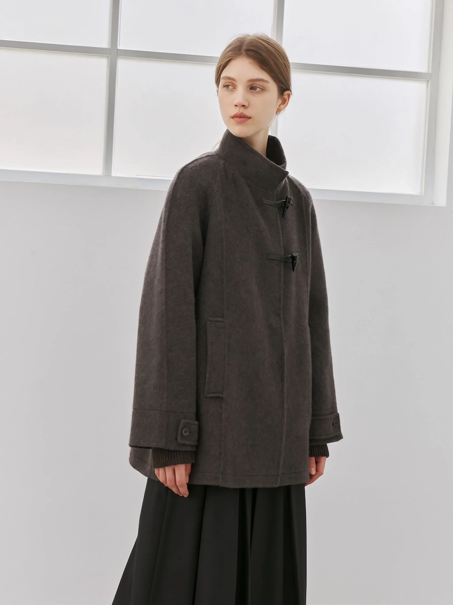 Toggle Stand-Collar Coat - Image 3